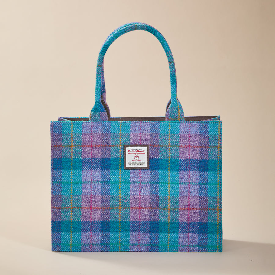 Tartan Plaid Glencoe Harris Tweed Large Tote (Preorder)