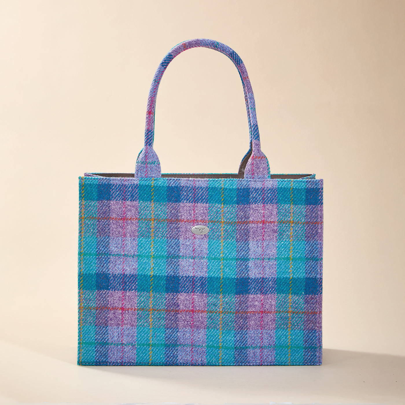 Tartan Plaid Glencoe Harris Tweed Large Tote (Preorder)