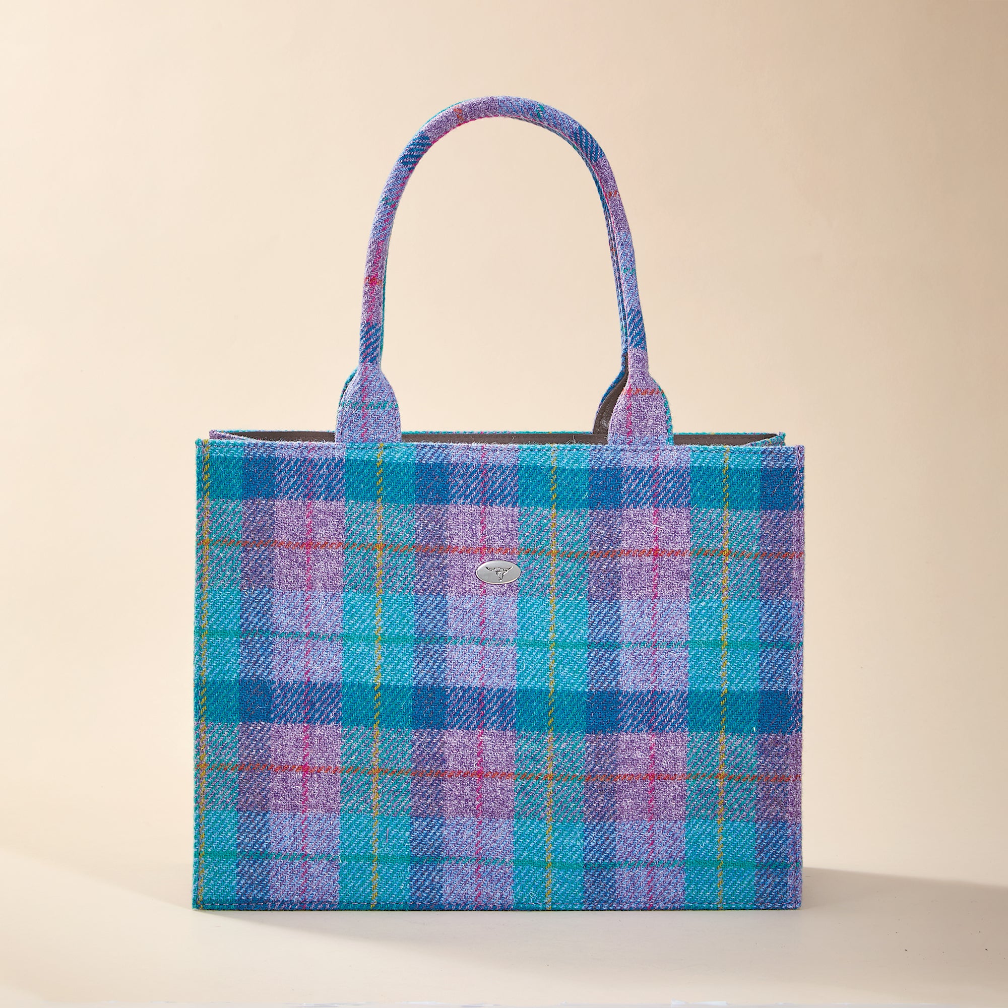 Tartan Plaid Glencoe Harris Tweed Large Tote (Preorder)
