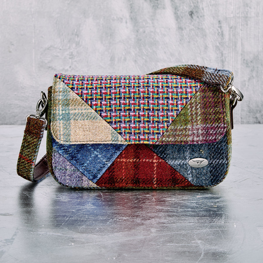 Patchwork Harris Tweed Shoulder Bag