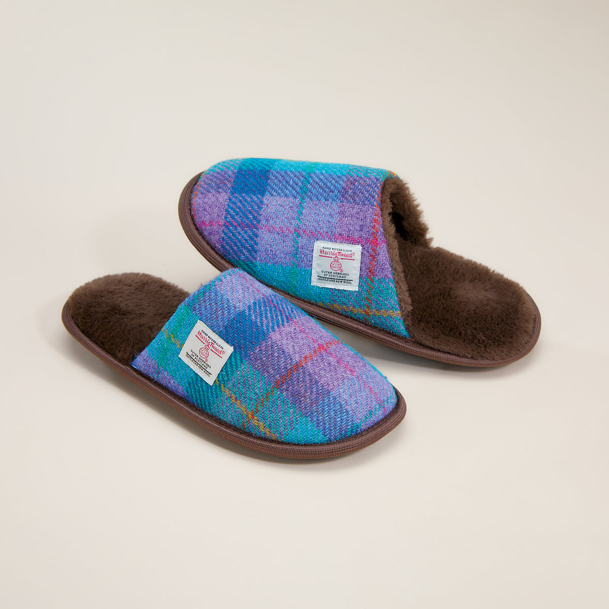 Harris Tweed Glencoe Plaid Slippers