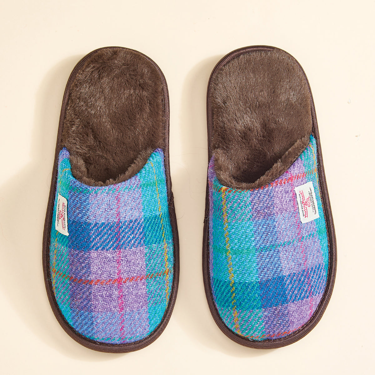 Harris Tweed Glencoe Plaid Slippers