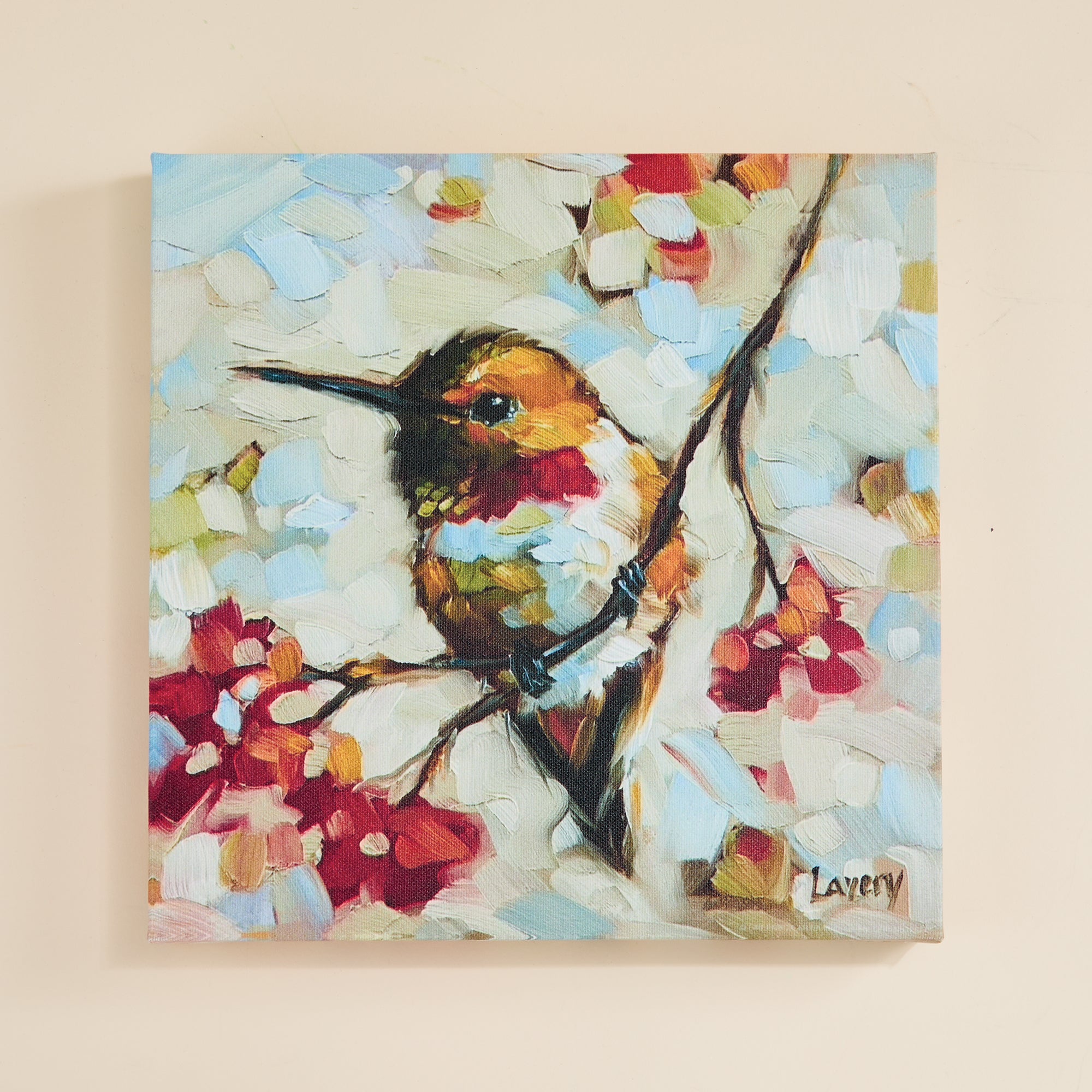 Precious Hummingbird Canvas Wall Art
