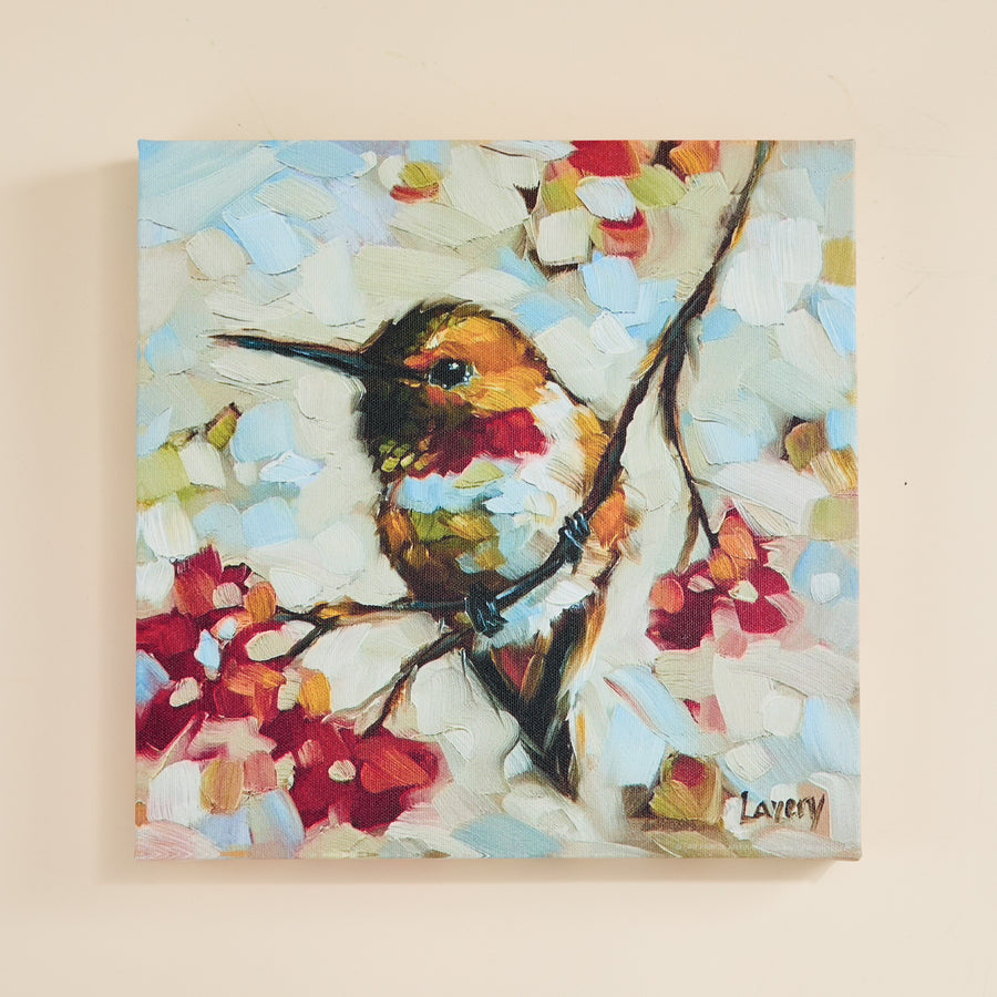Precious Hummingbird Canvas Wall Art