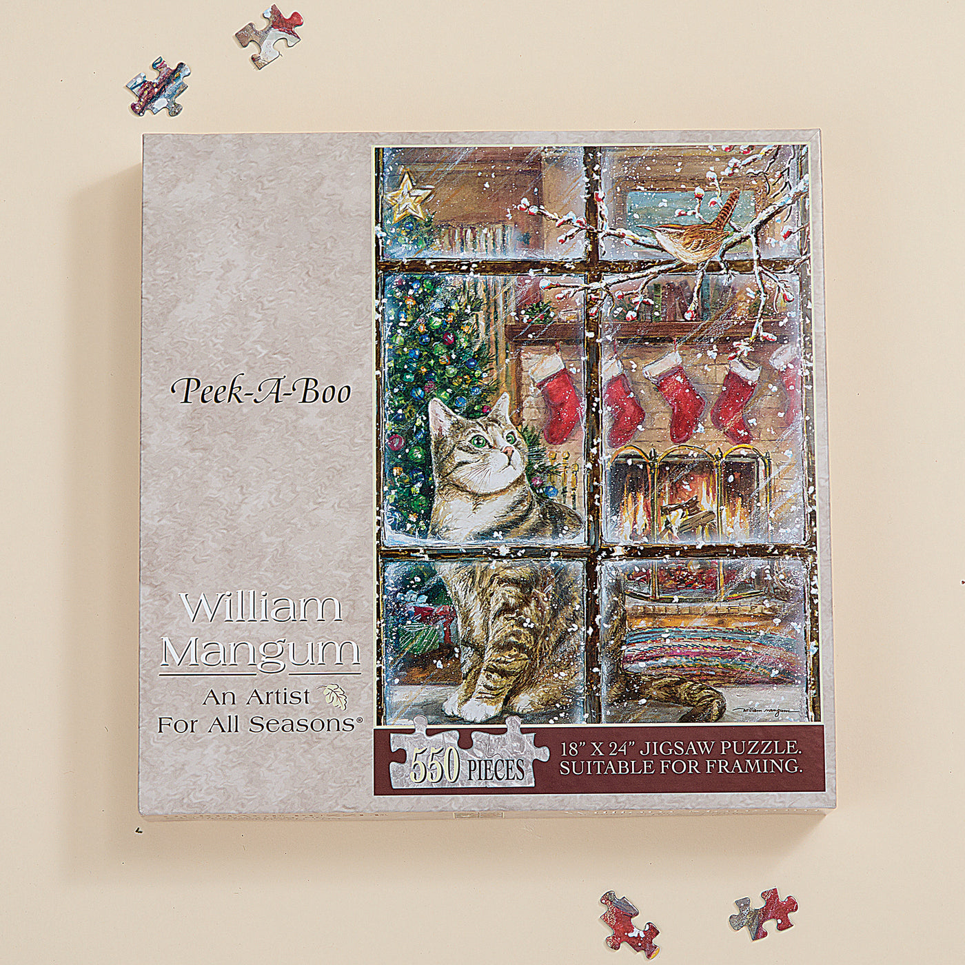 Vintage-Style Kitten In The Window Puzzle