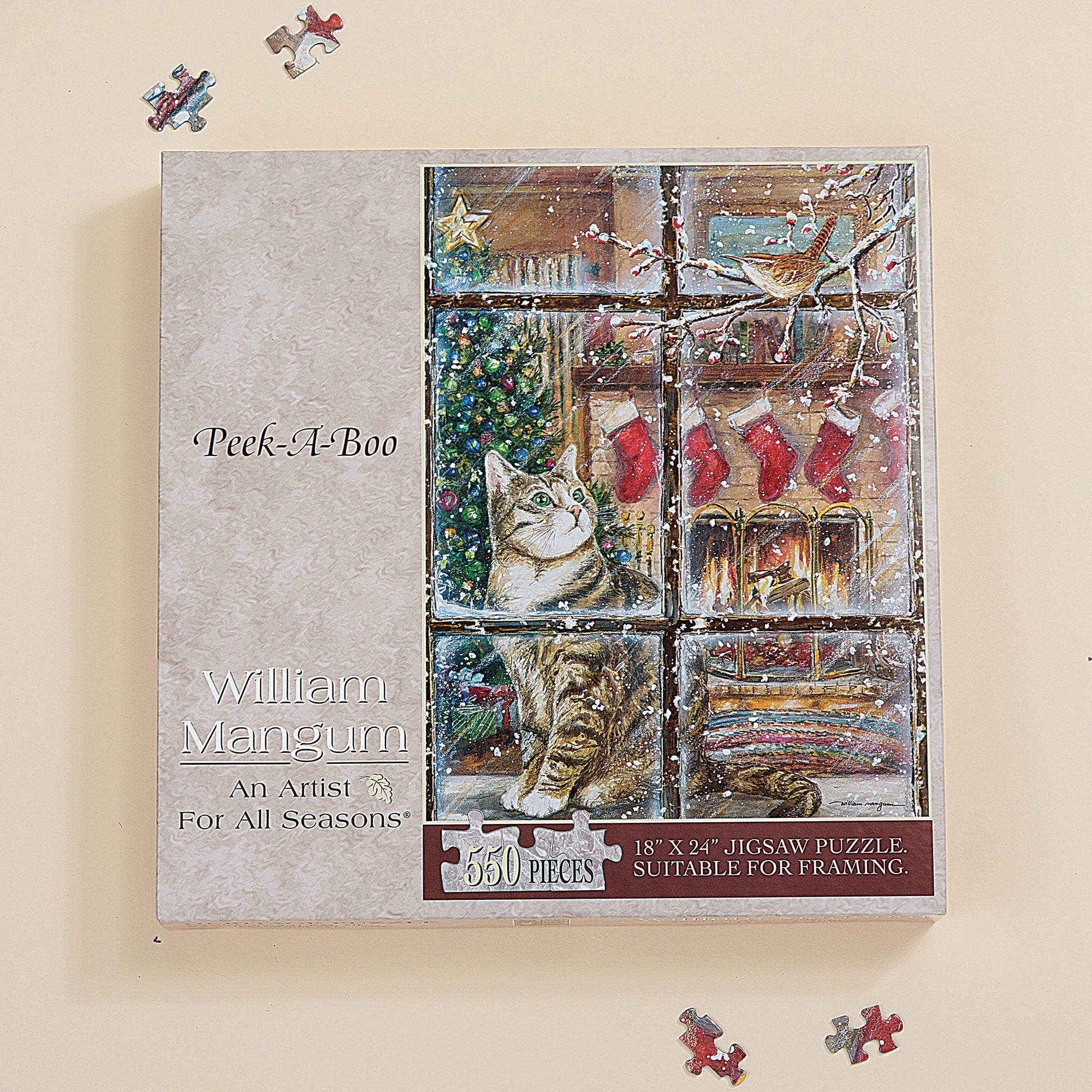 Vintage-Style Kitten In The Window Puzzle