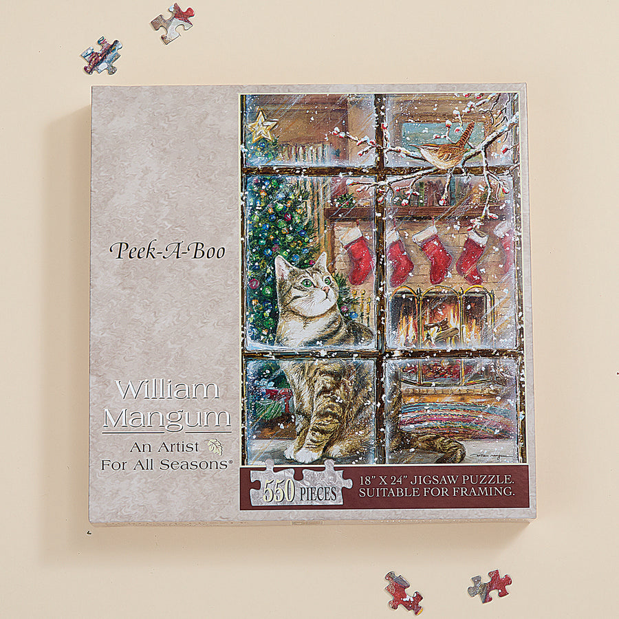 Vintage-Style Kitten In The Window Puzzle