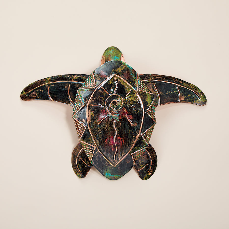 Copper Sea Turtle Sculpture (Preorder)