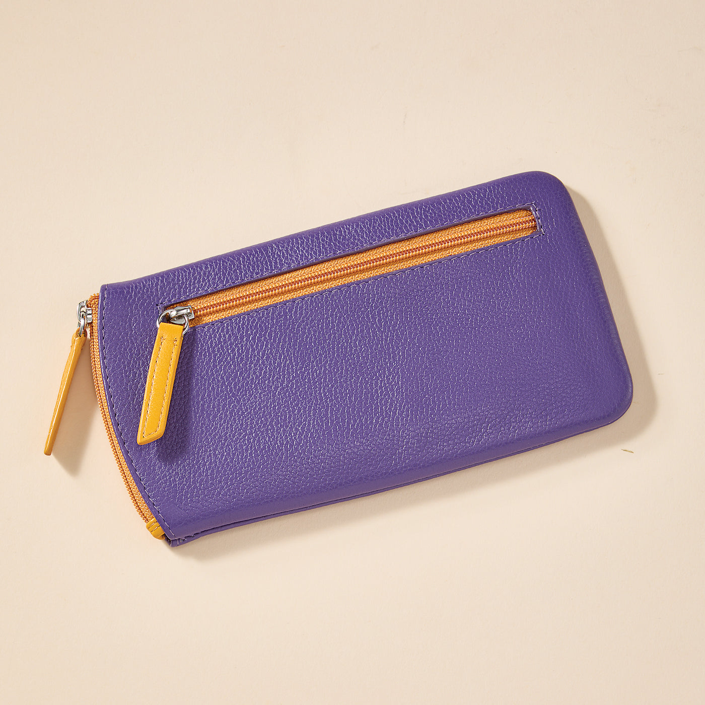 Grape & Yellow Leather Eyeglass Case (Preorder)