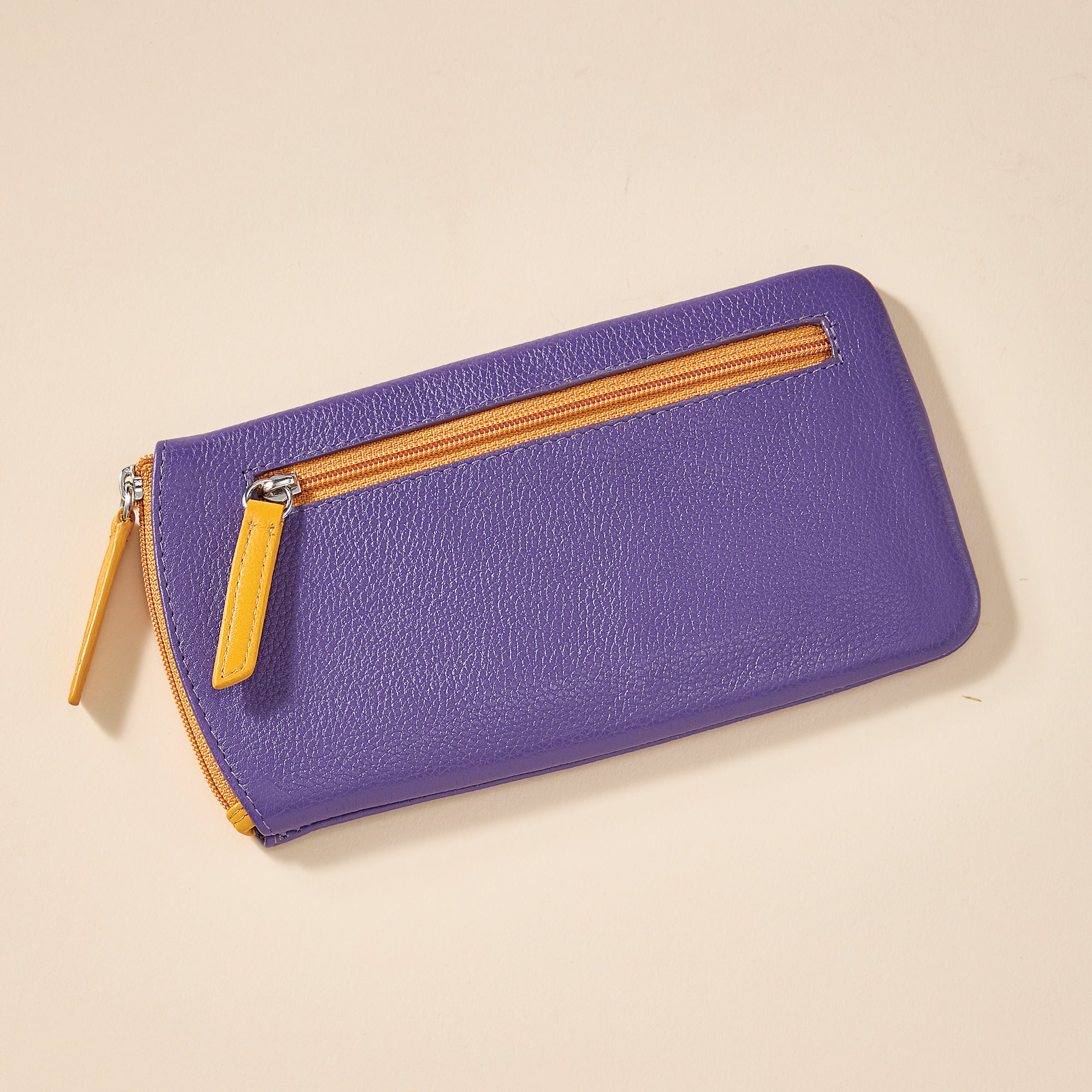 Grape & Yellow Leather Eyeglass Case (Preorder)