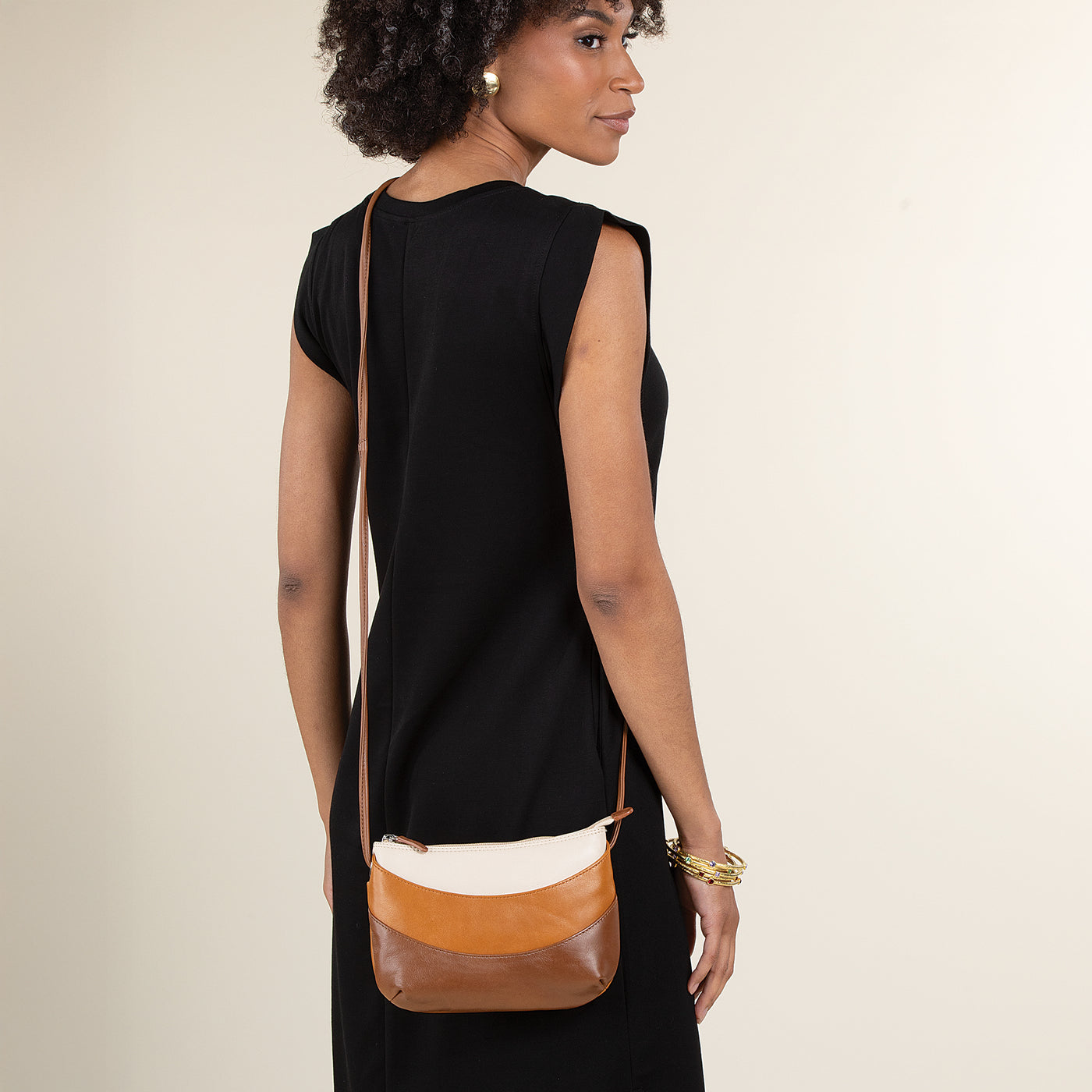 Shades Of Oak Leather Crossbody