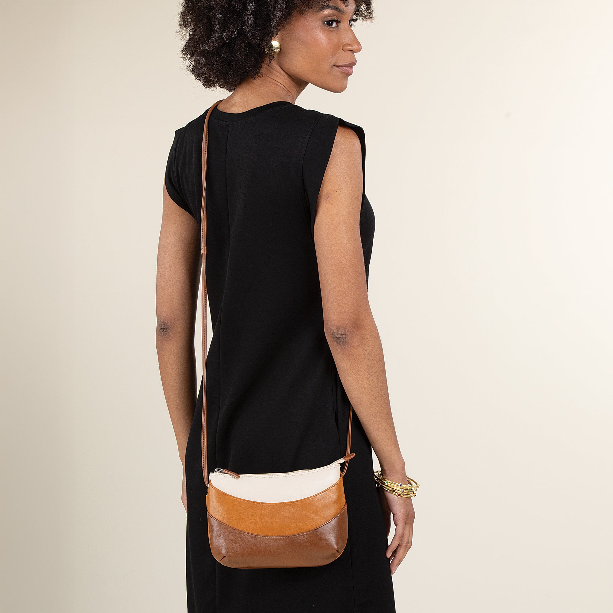 Shades Of Oak Leather Crossbody