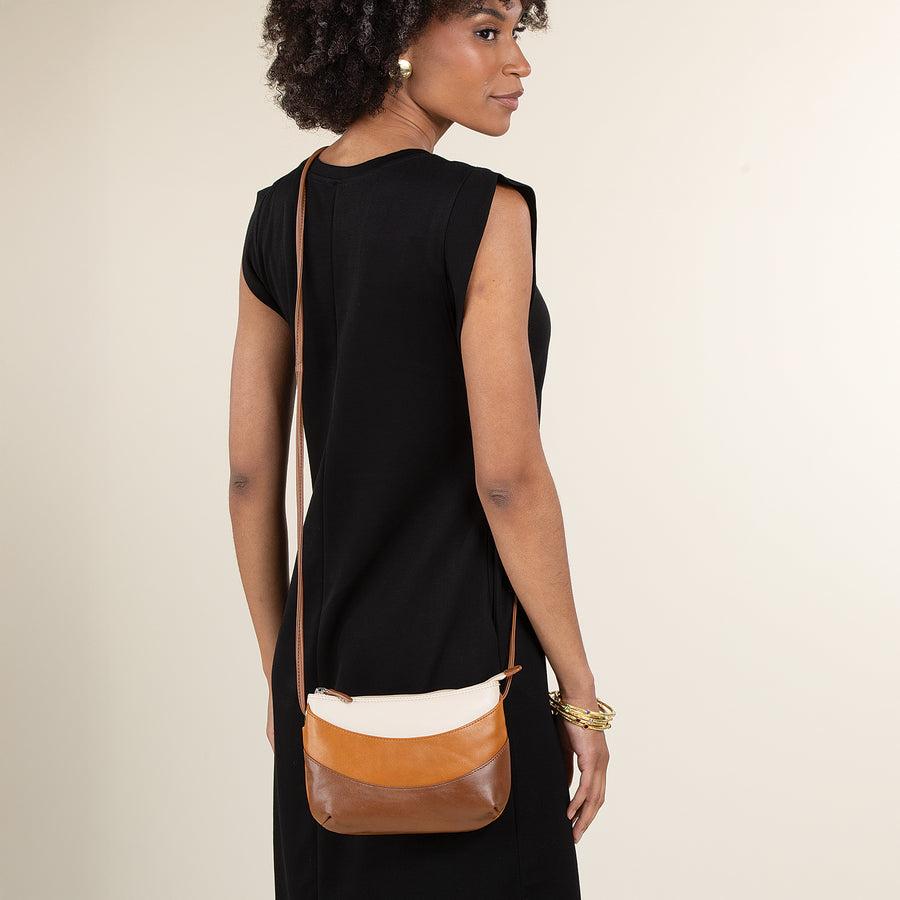 Shades Of Oak Leather Crossbody