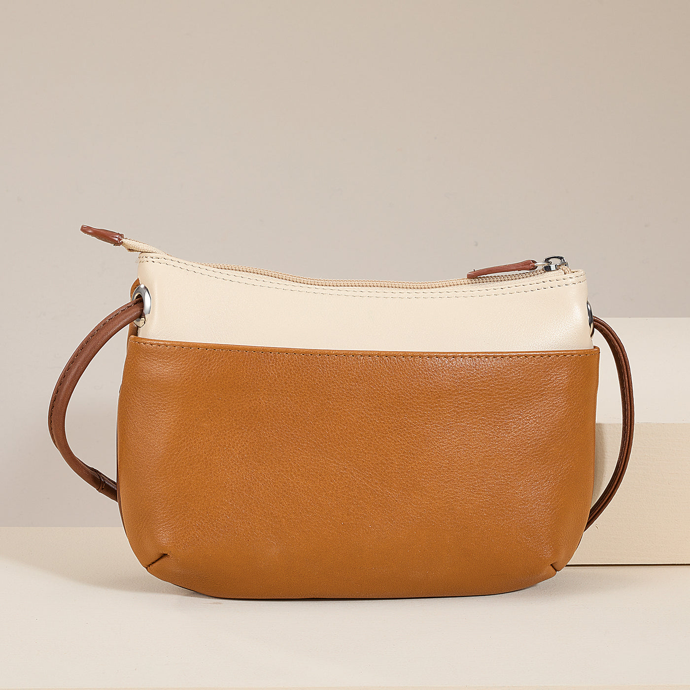 Shades Of Oak Leather Crossbody