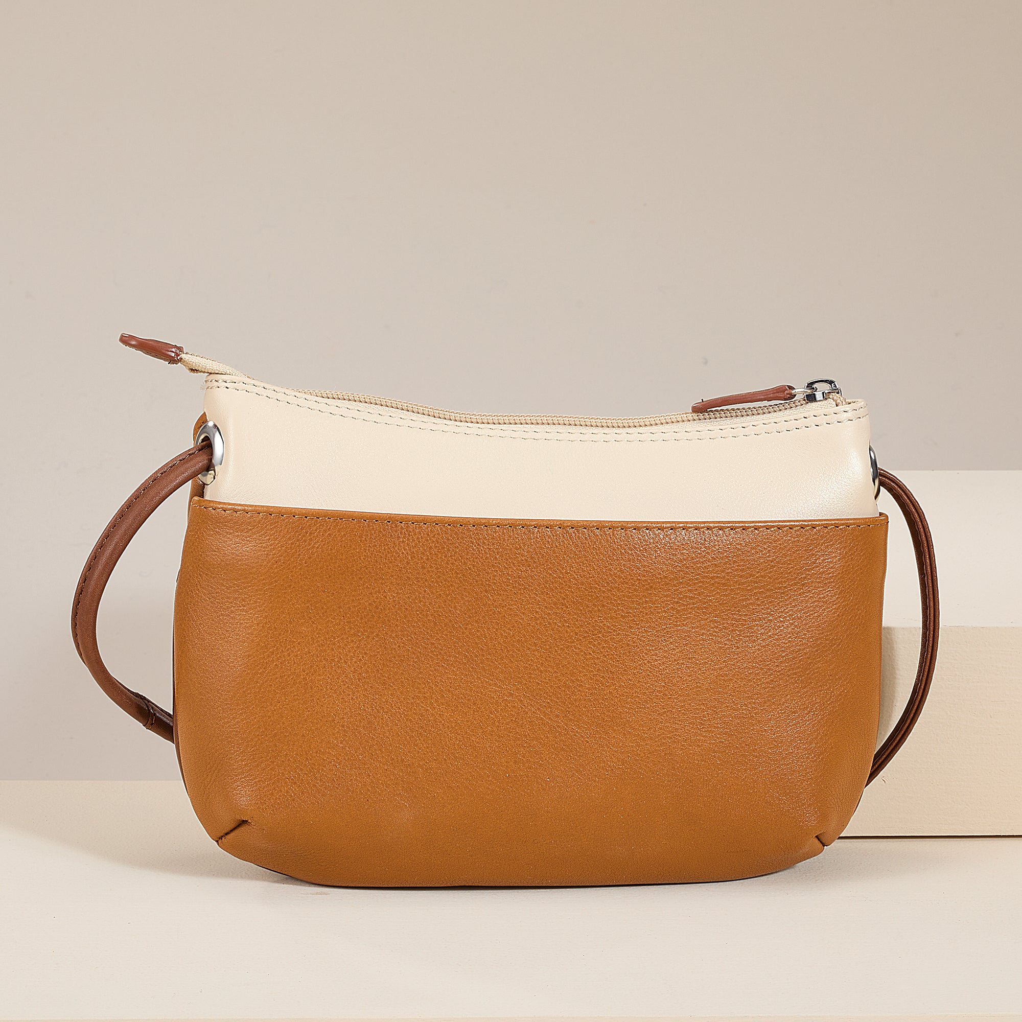 Shades Of Oak Leather Crossbody