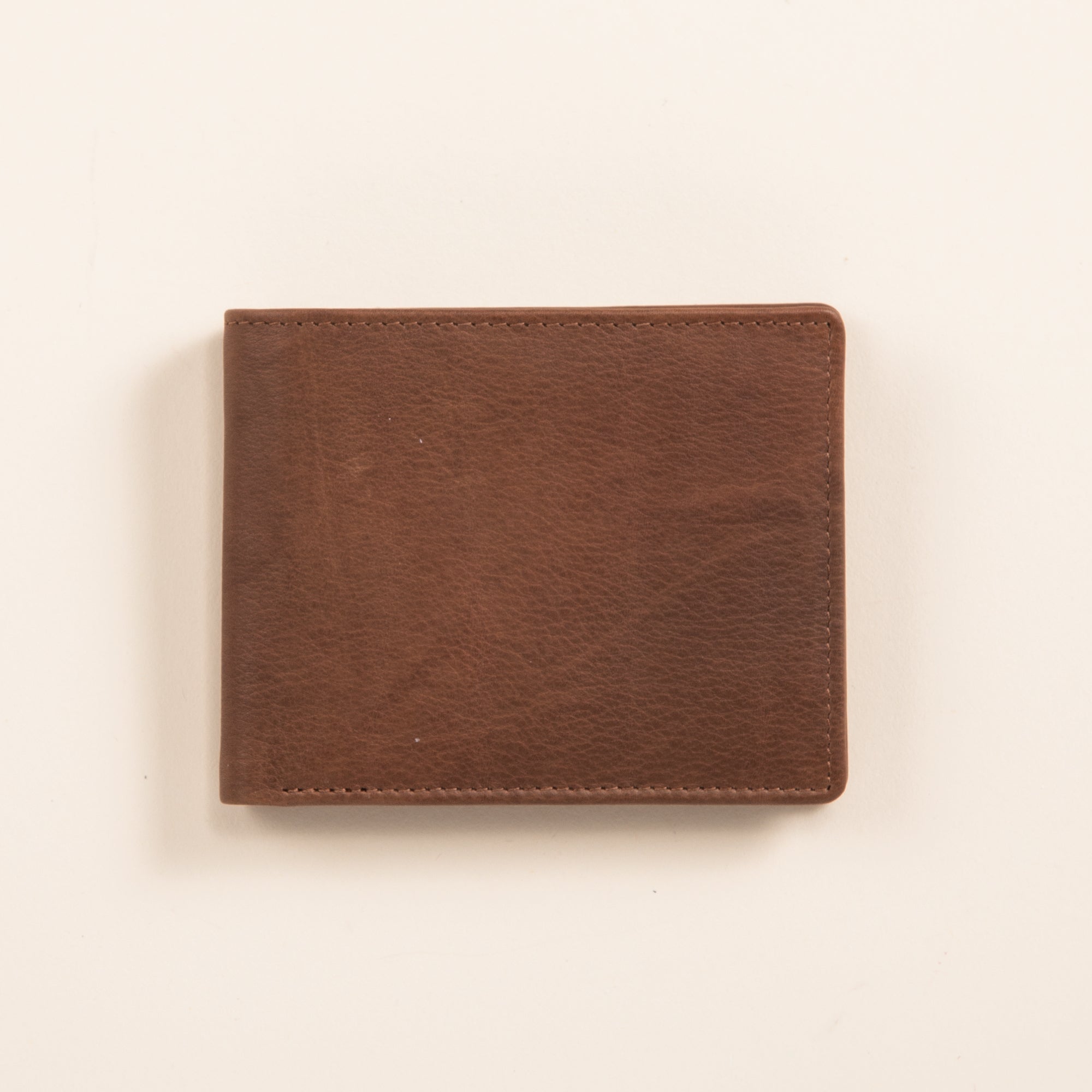 Men's Toffee Leather Bifold Wallet