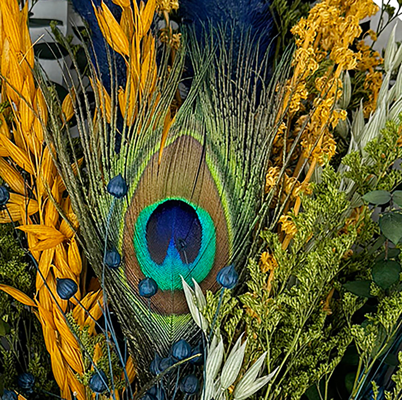 Peacock Plume Floral Bouquet