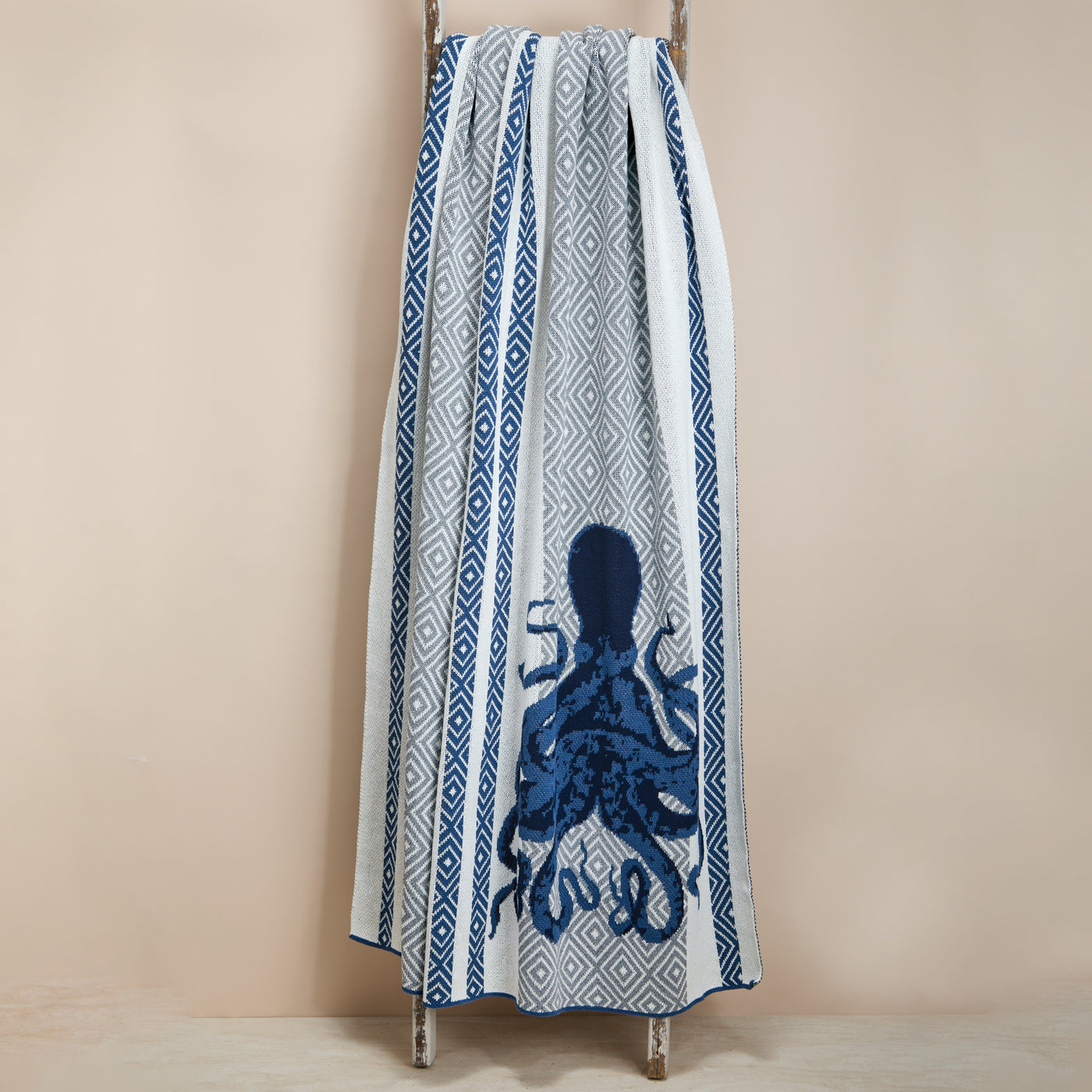 Octopus Striped Throw Blanket (Preorder)