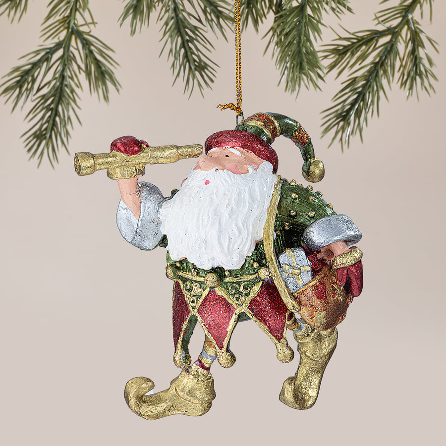 Hand-Painted Exploring Santa Ornament