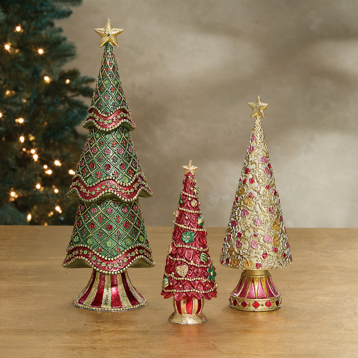 Hand-Painted Garland & Glitter Tree (Preorder)