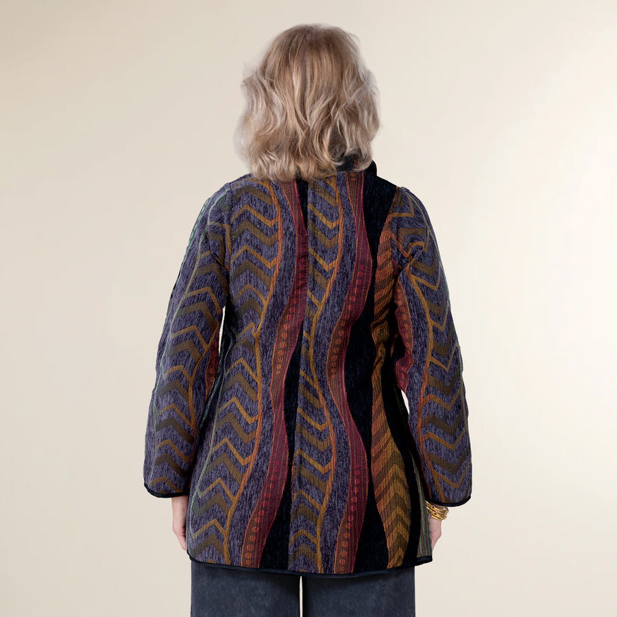 Opulent Lines Reversible Jacket