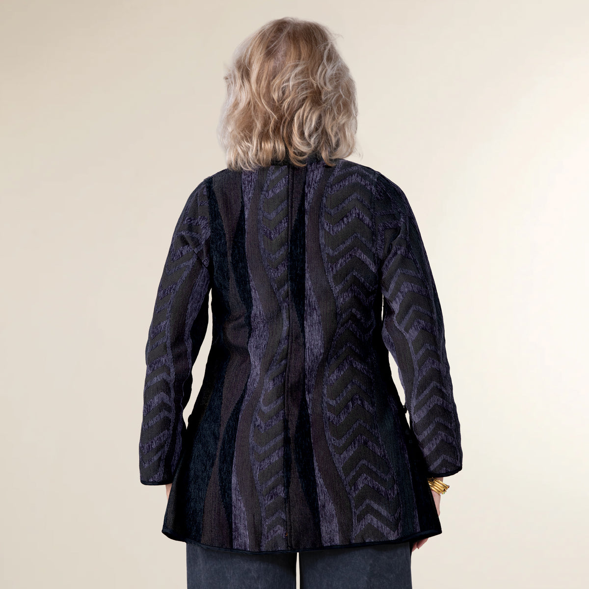 Opulent Lines Reversible Jacket
