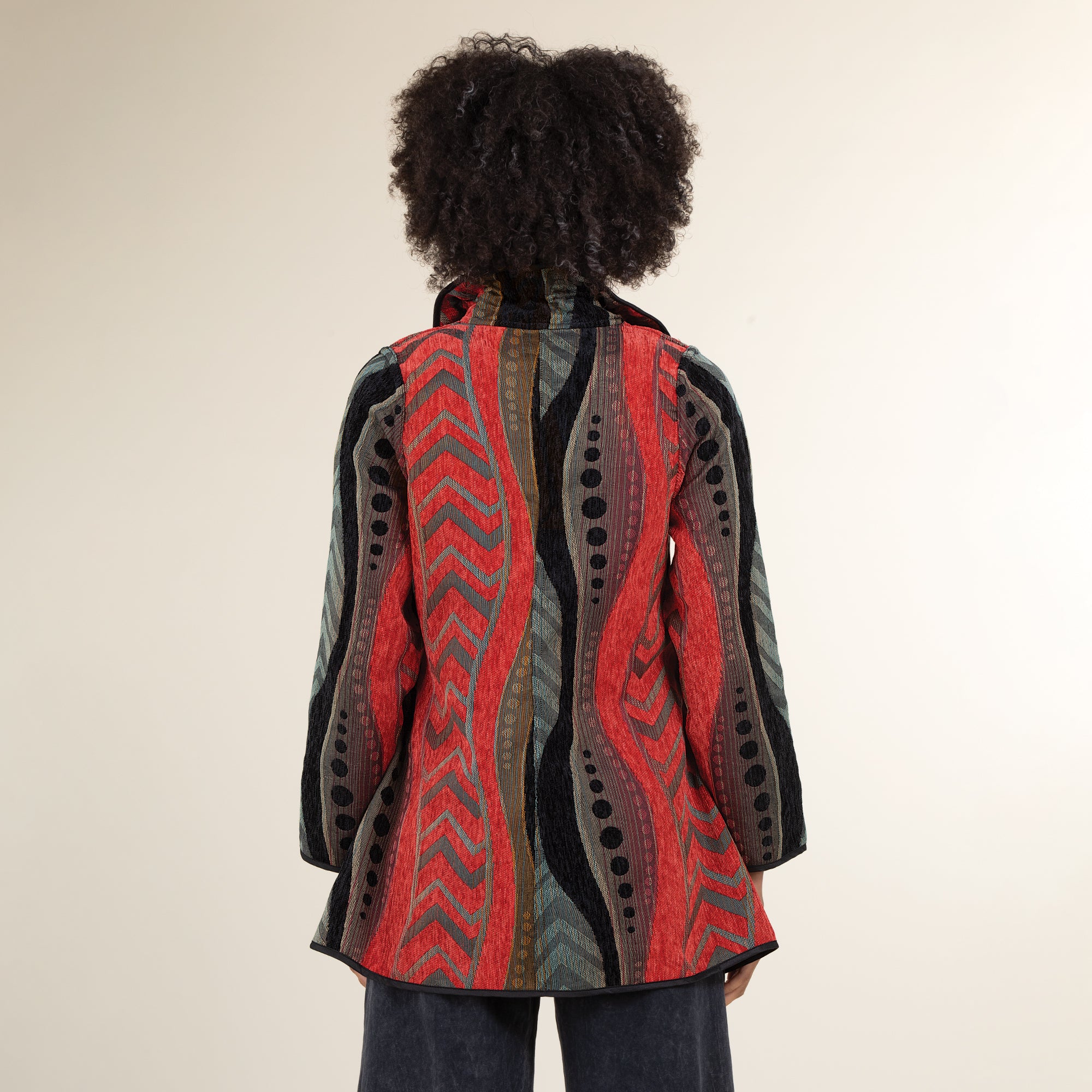 Reversible Abstract Patterned Jacket