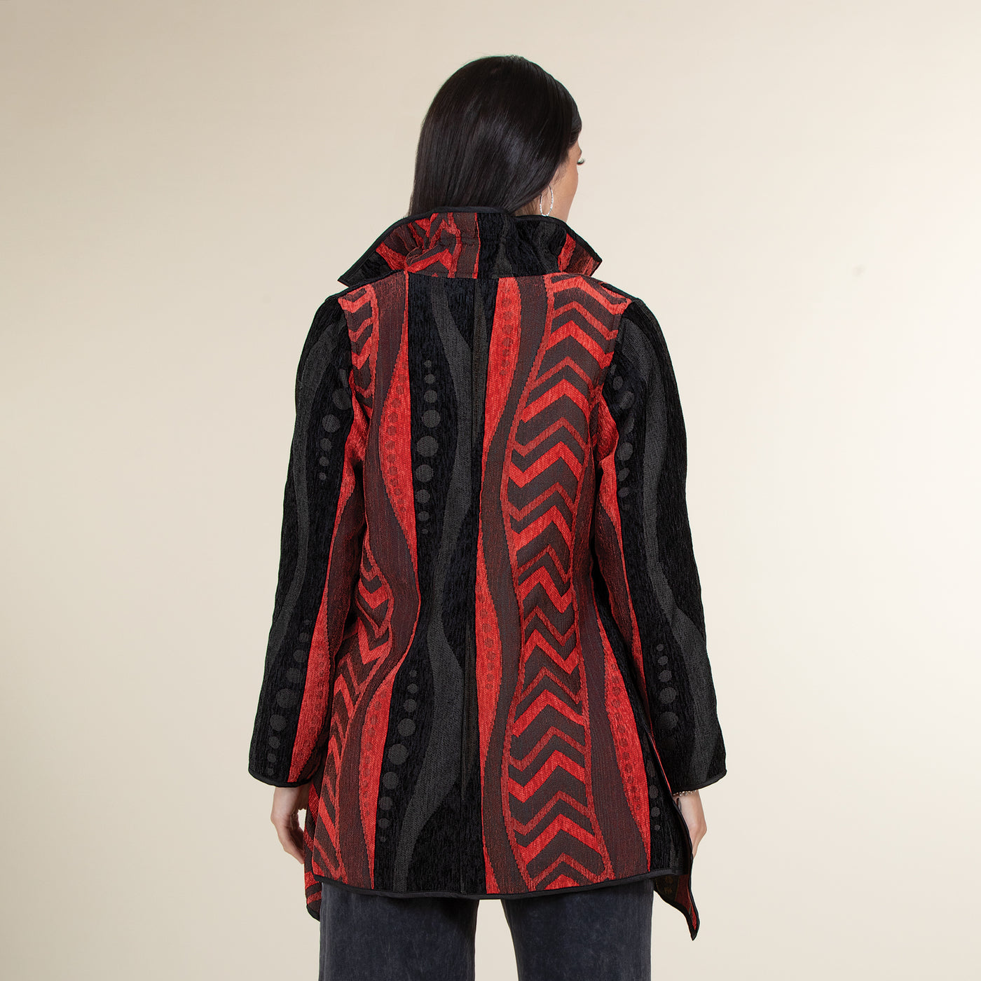 Reversible Abstract Patterned Jacket