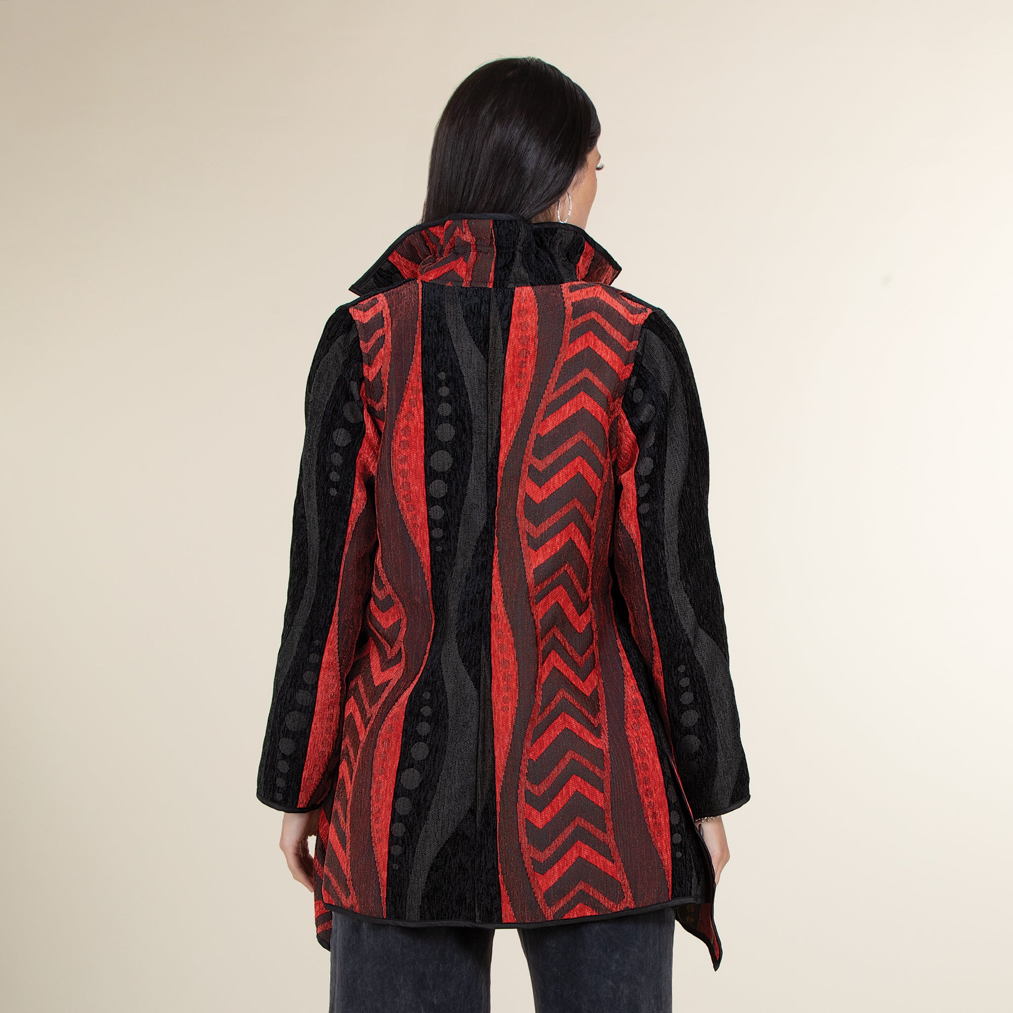 Reversible Abstract Patterned Jacket