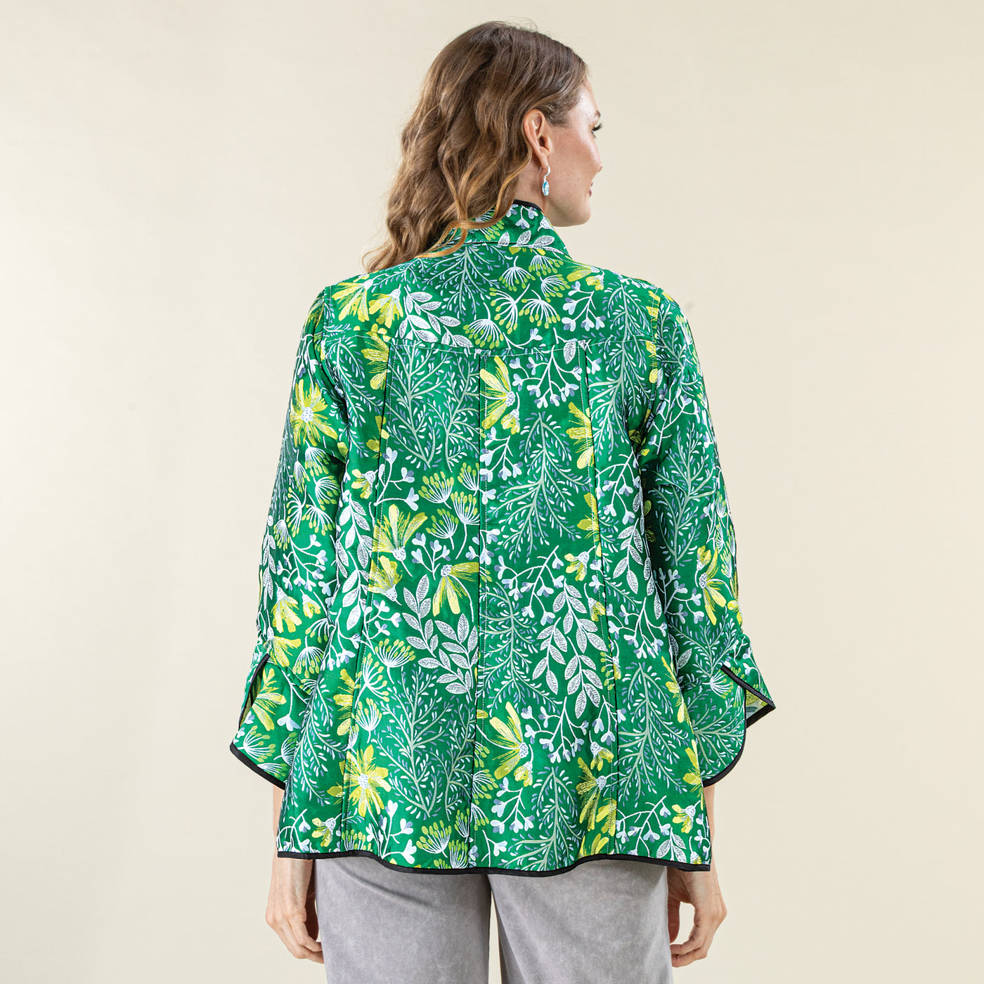 Reversible Floral Brocade Jacket