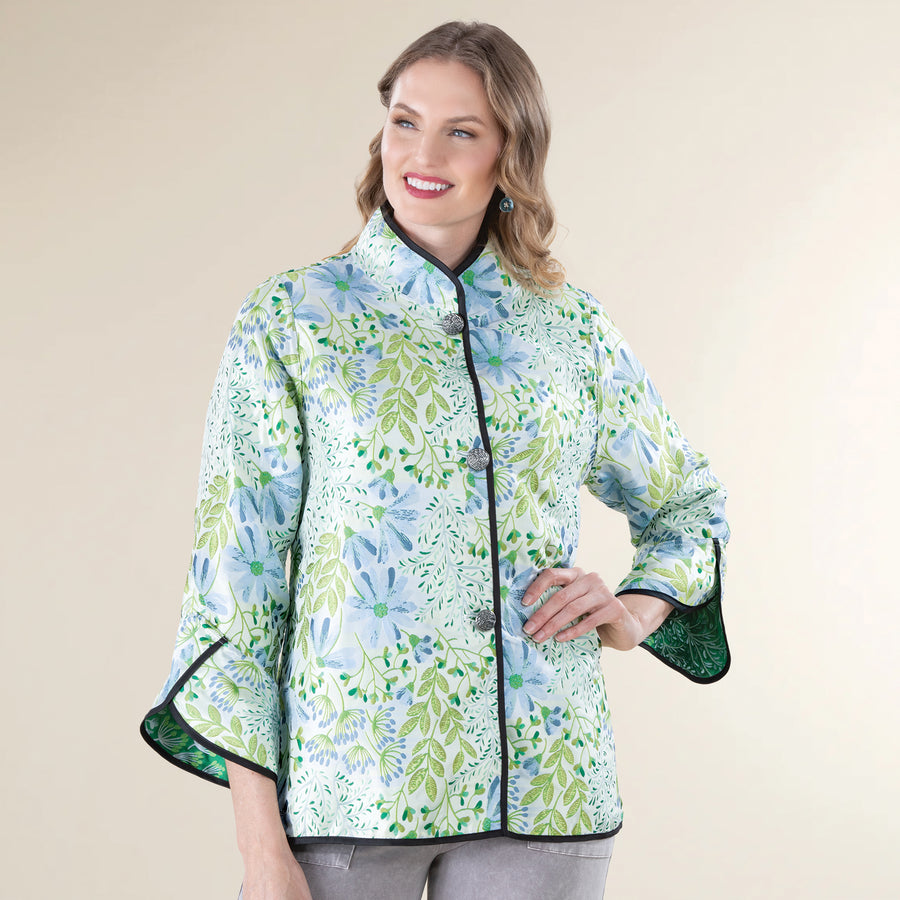 Reversible Floral Brocade Jacket