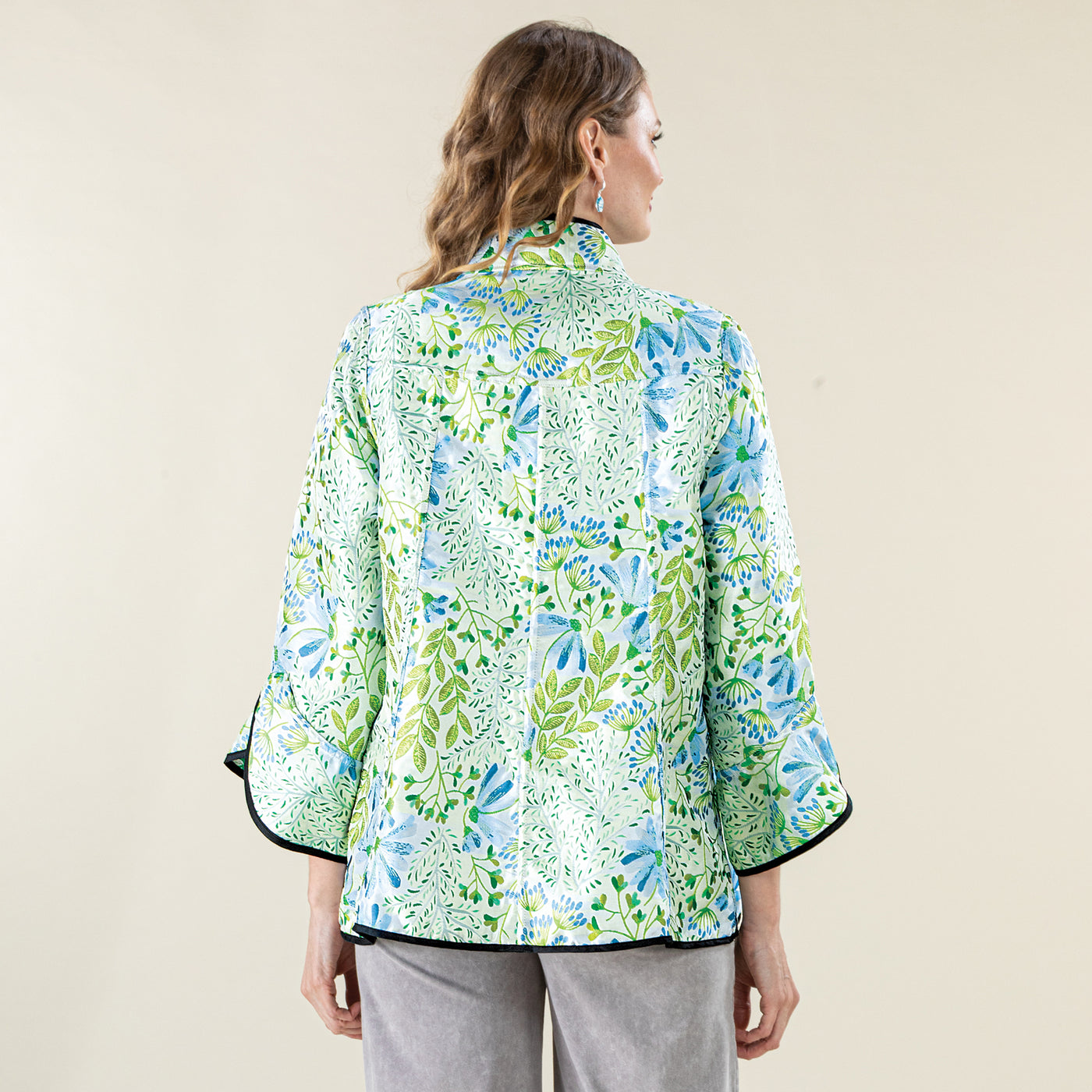 Reversible Floral Brocade Jacket