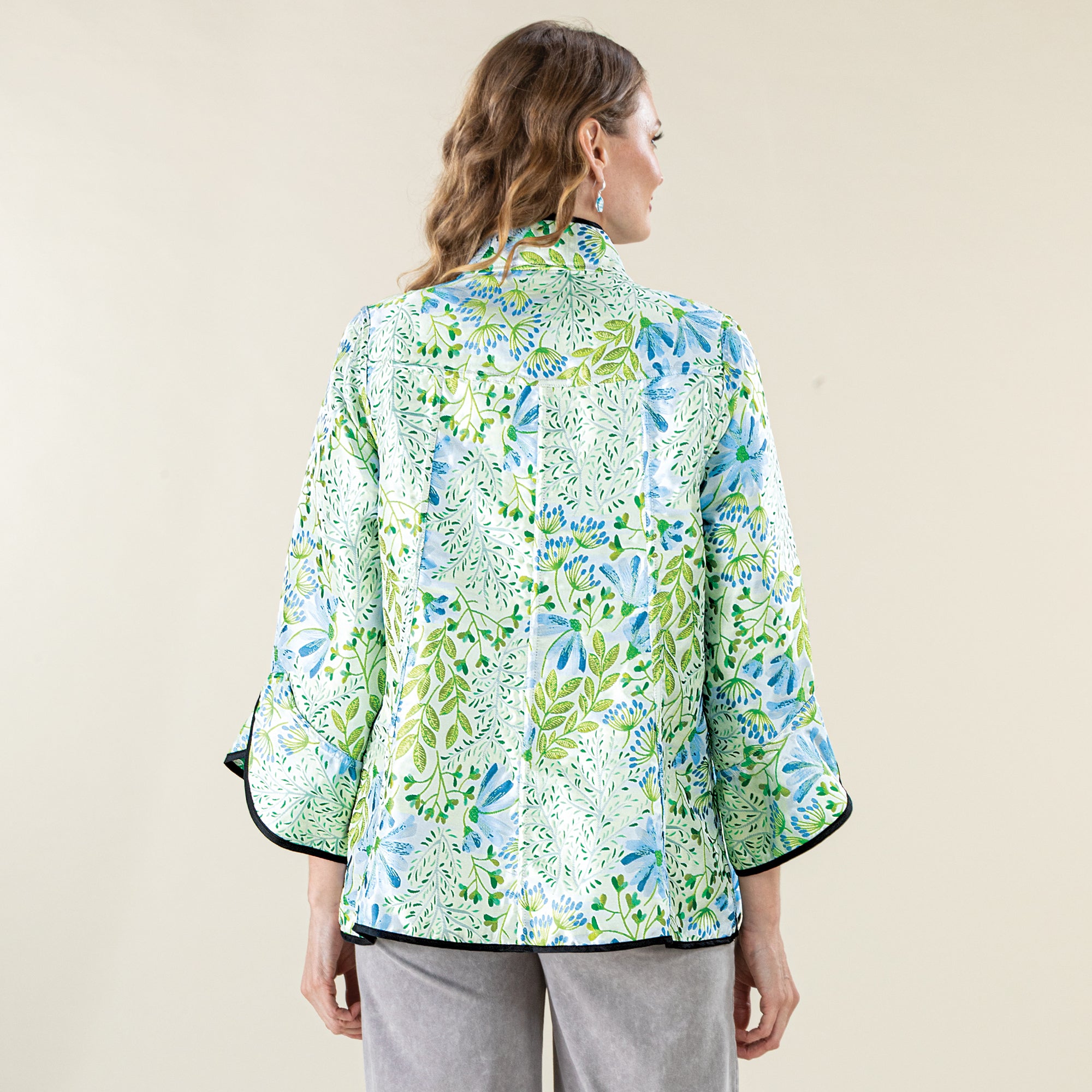 Reversible Floral Brocade Jacket