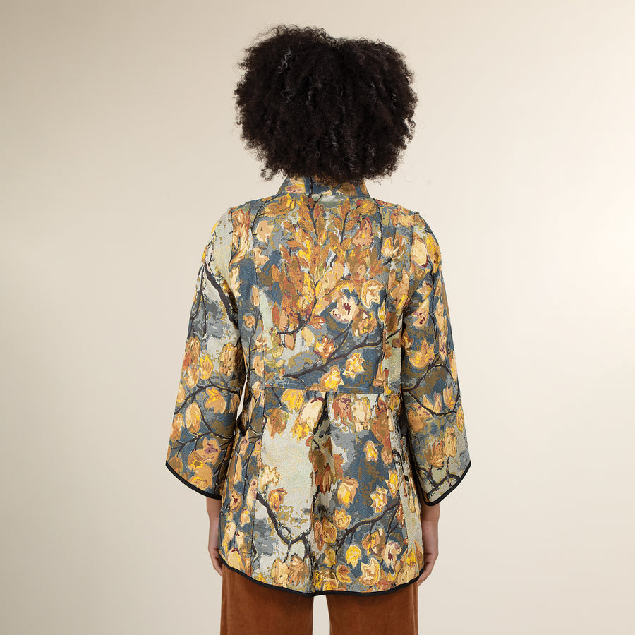 Reversible Leaf Pattern Jacket