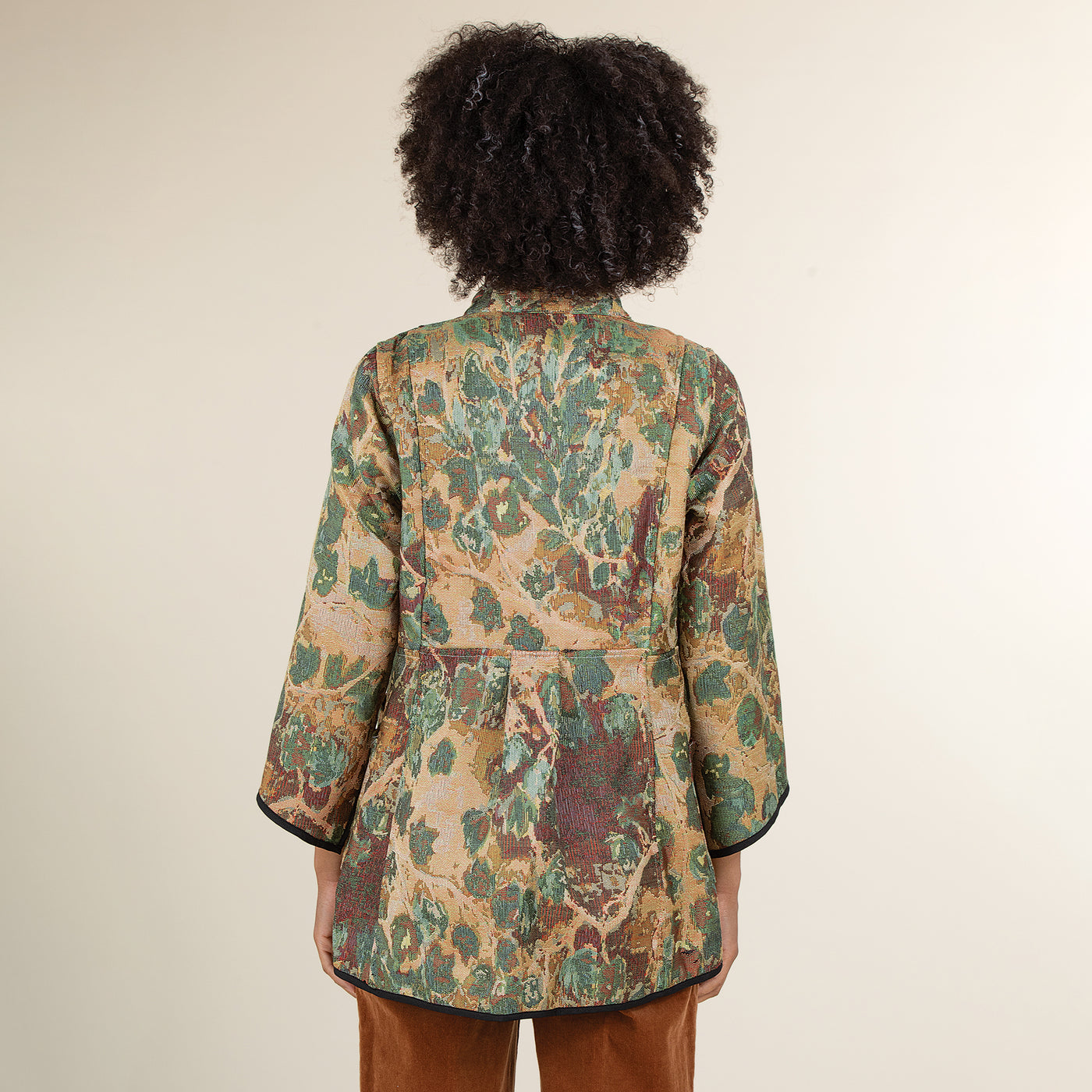 Reversible Leaf Pattern Jacket