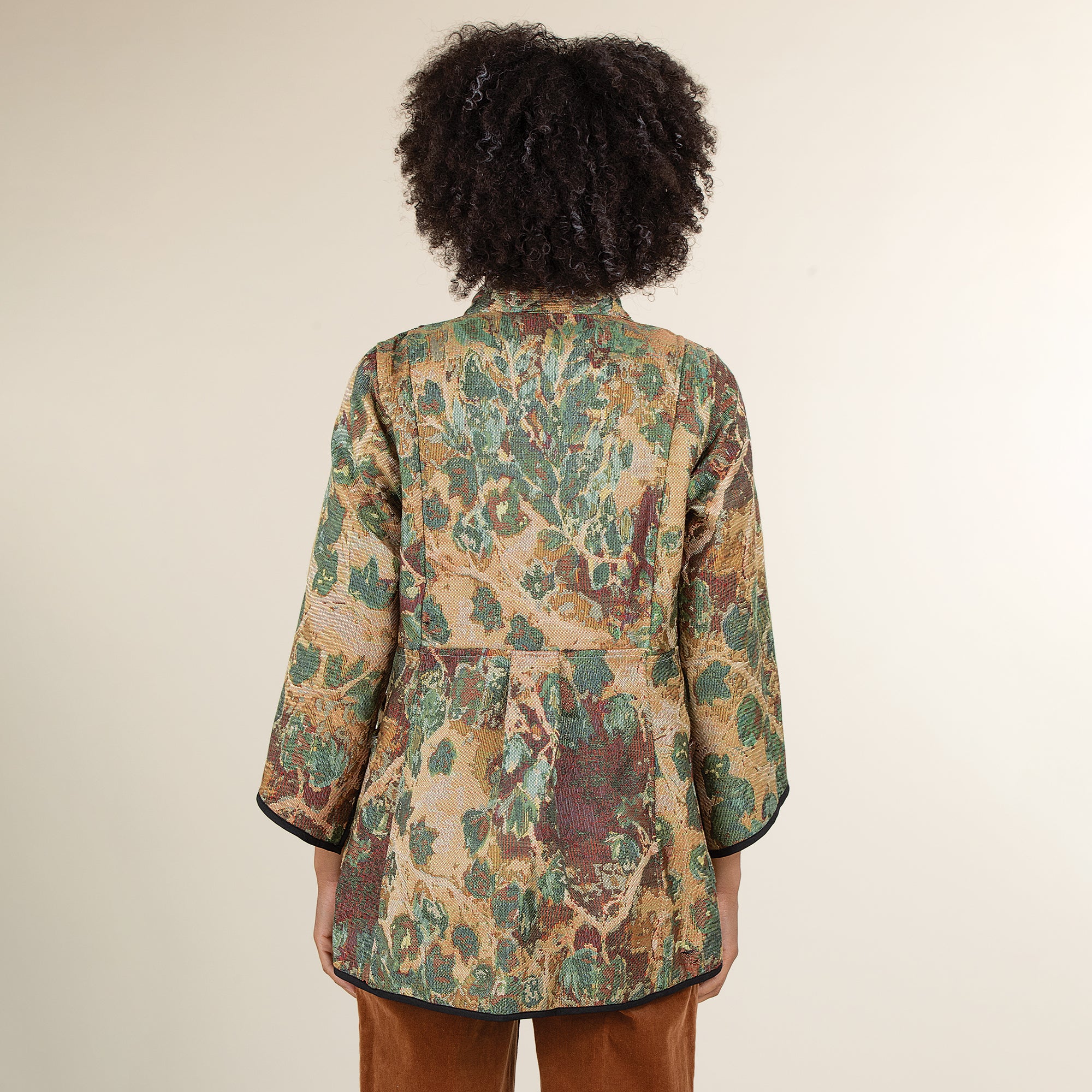 Reversible Leaf Pattern Jacket