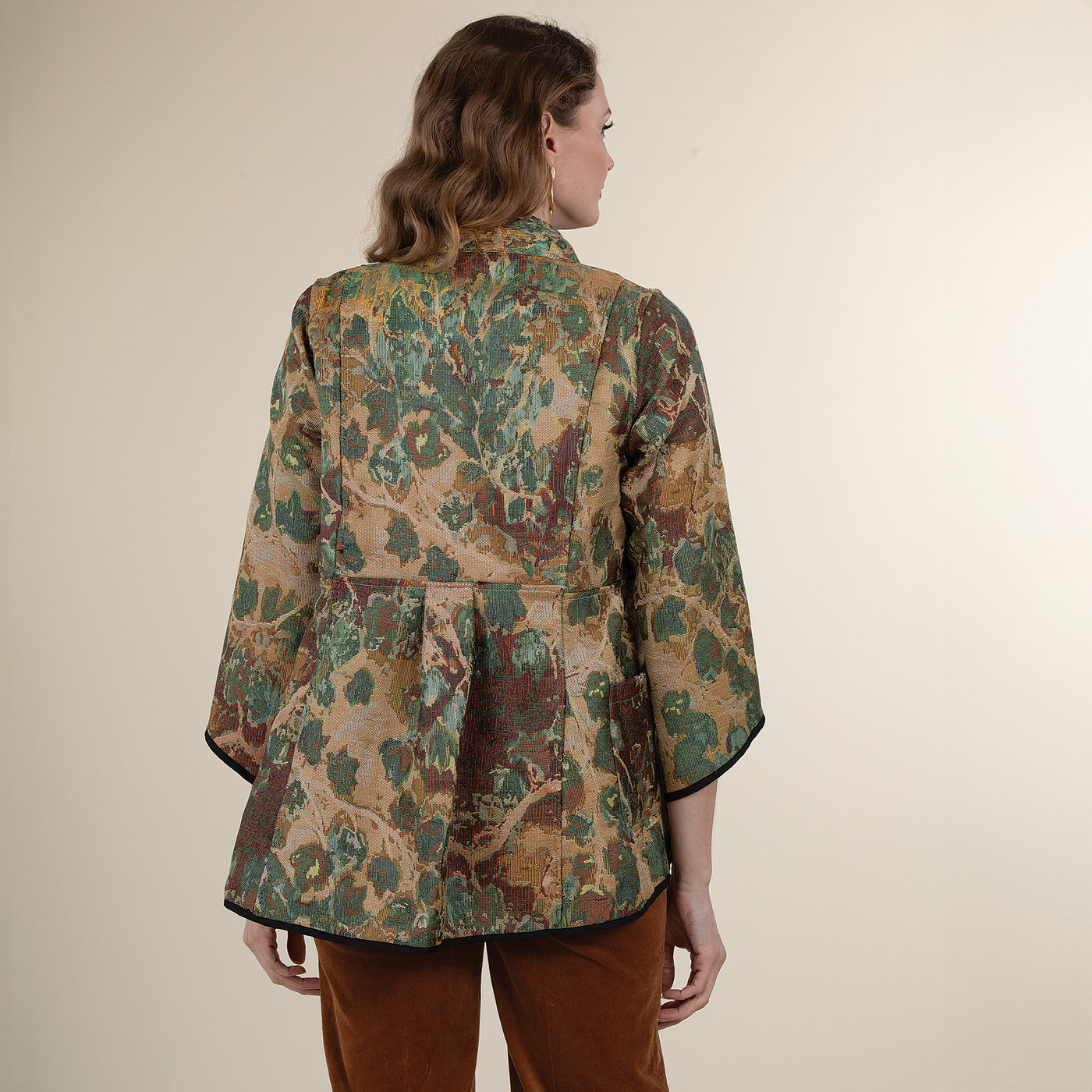 Reversible Leaf Pattern Jacket