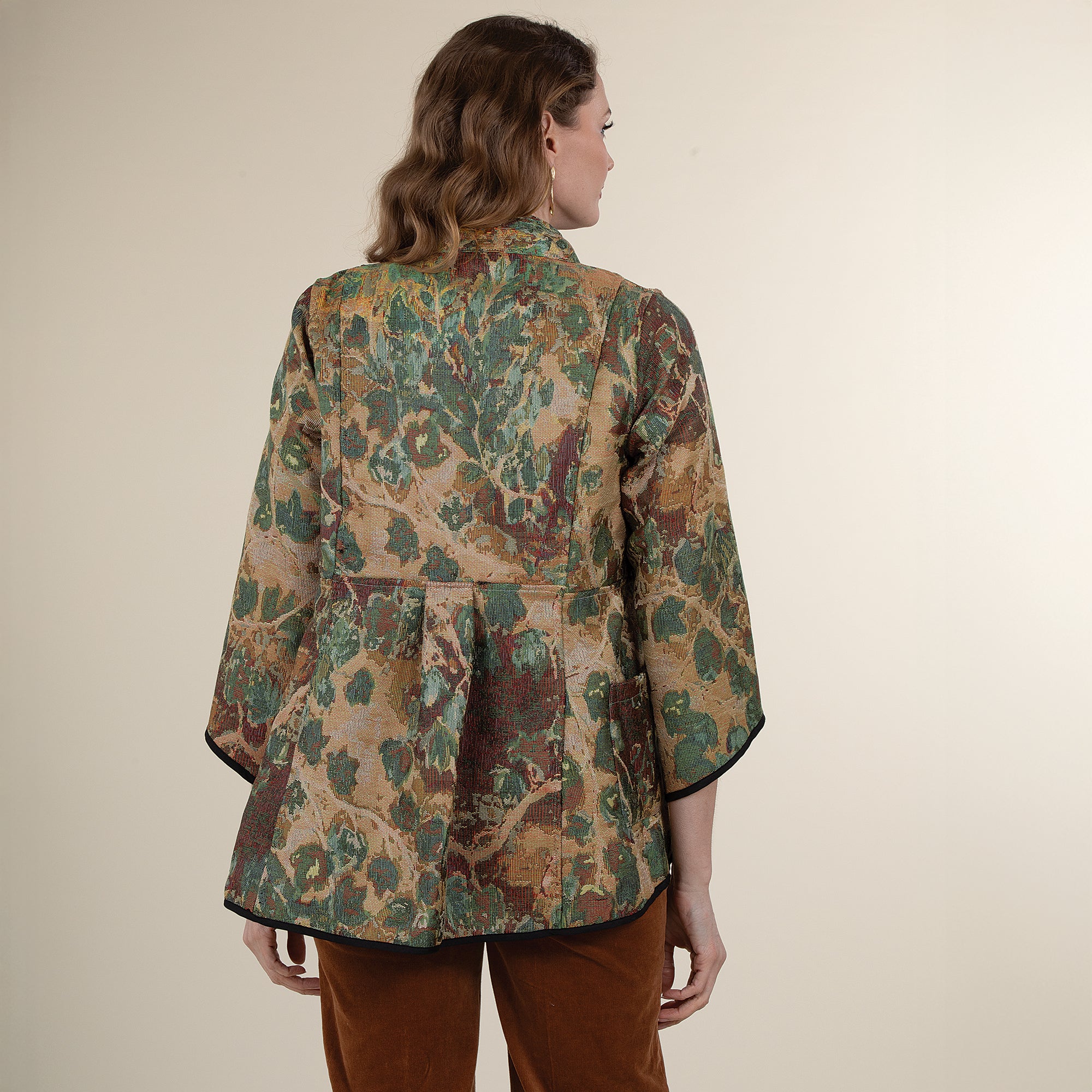 Reversible Leaf Pattern Jacket