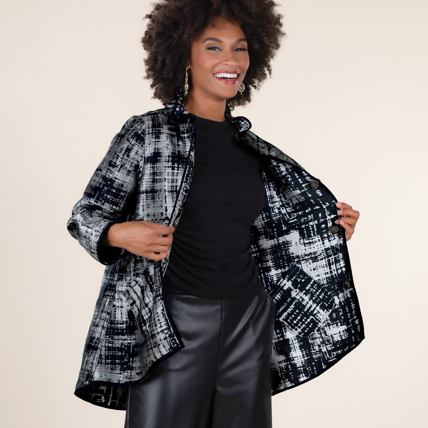 Reversible Midnight Reflections Jacket