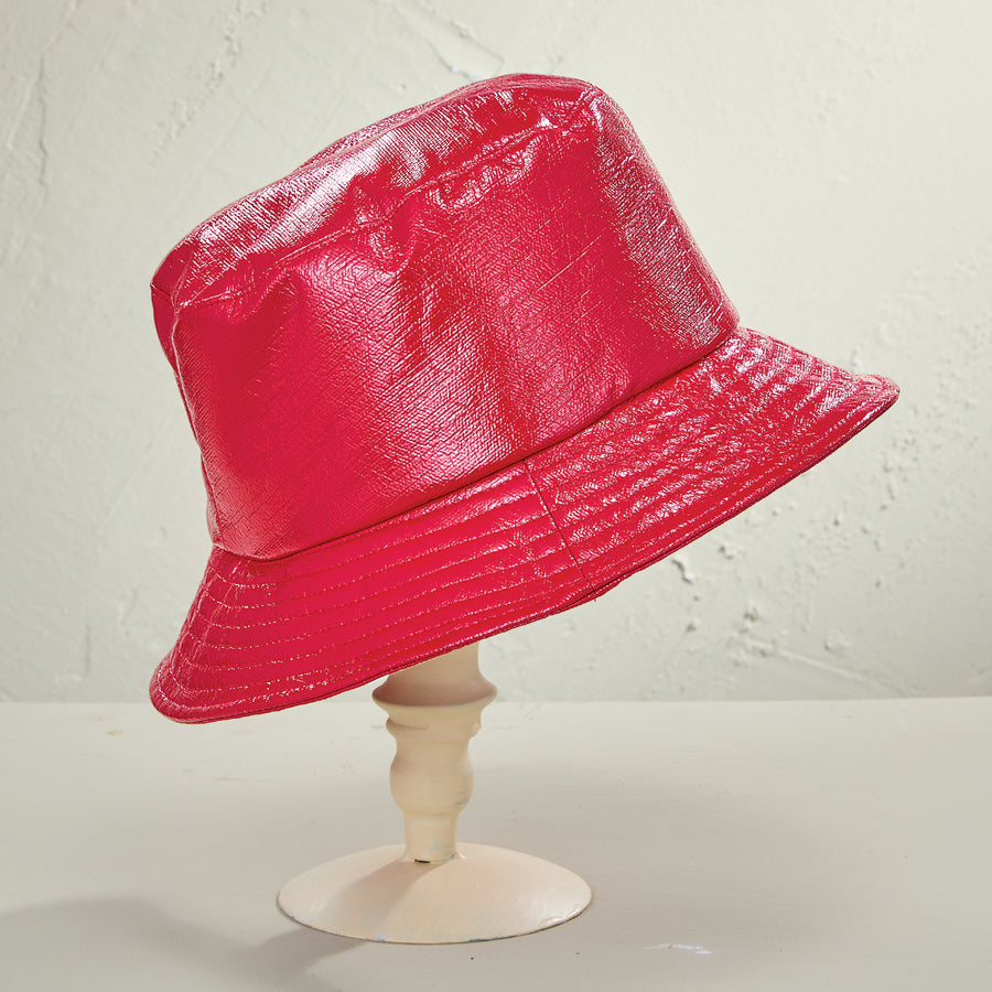 Priscilla Red Rain Hat