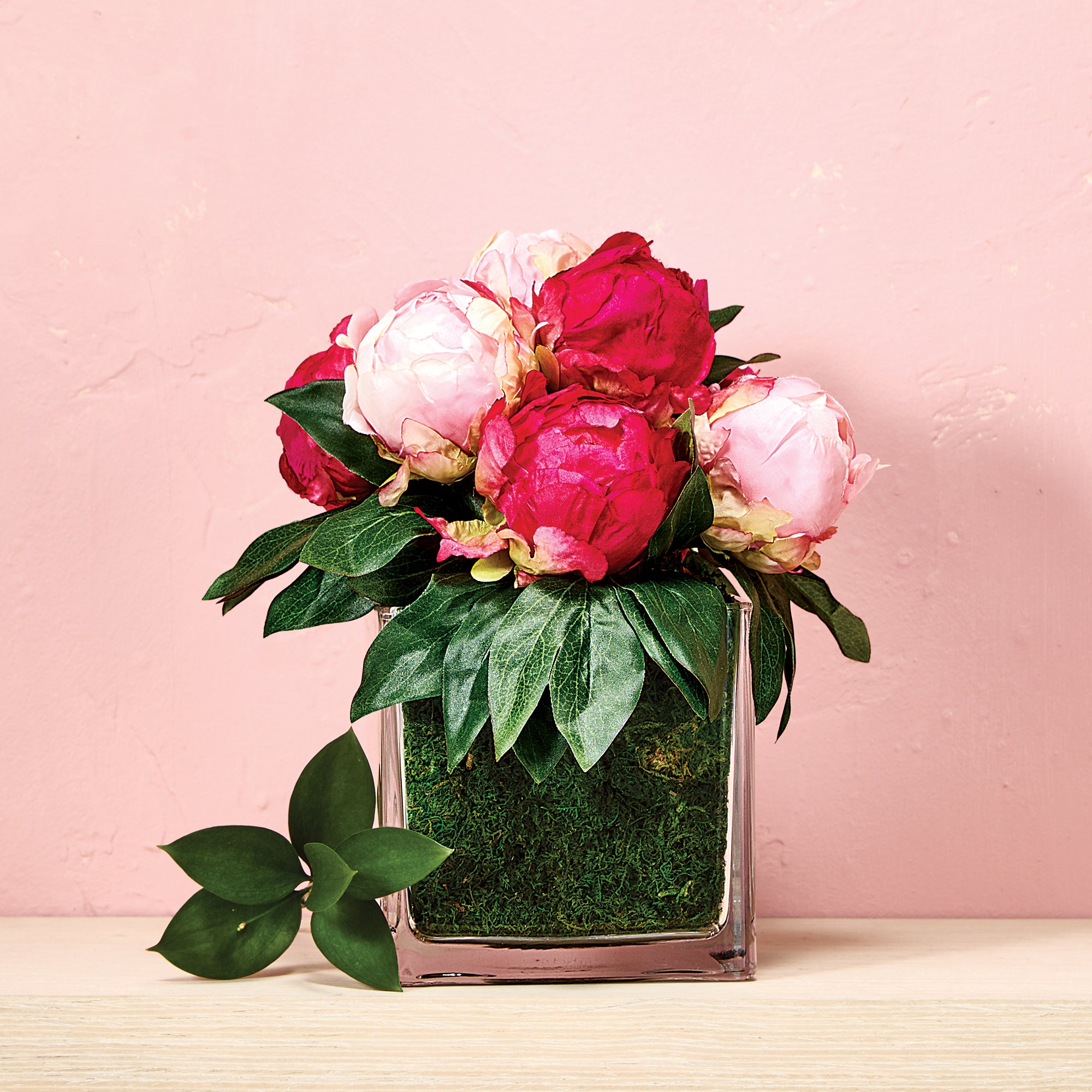 Faux Pink Peonies Arrangement (Preorder)