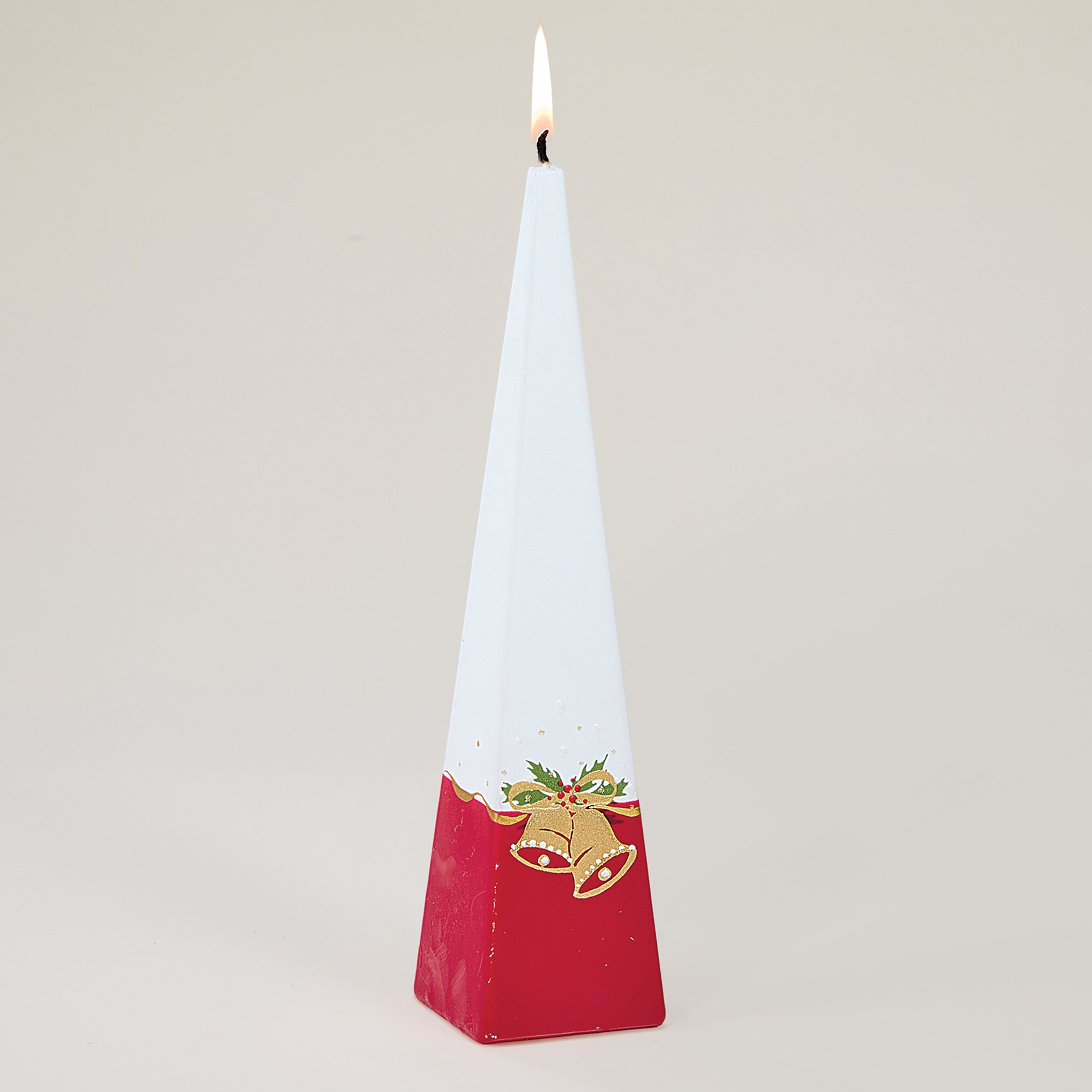 Hand-Painted Golden Bells Candle