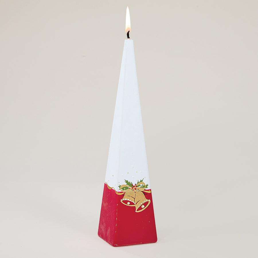 Hand-Painted Golden Bells Candle