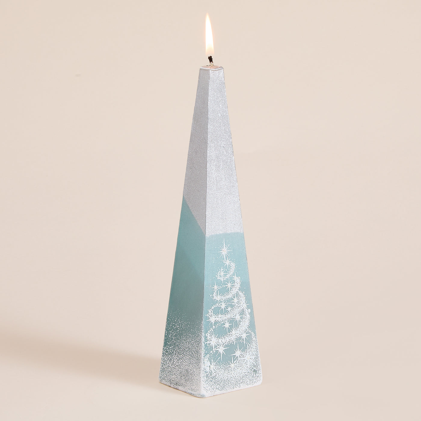 Hand-Painted Twinkling Tree Candle