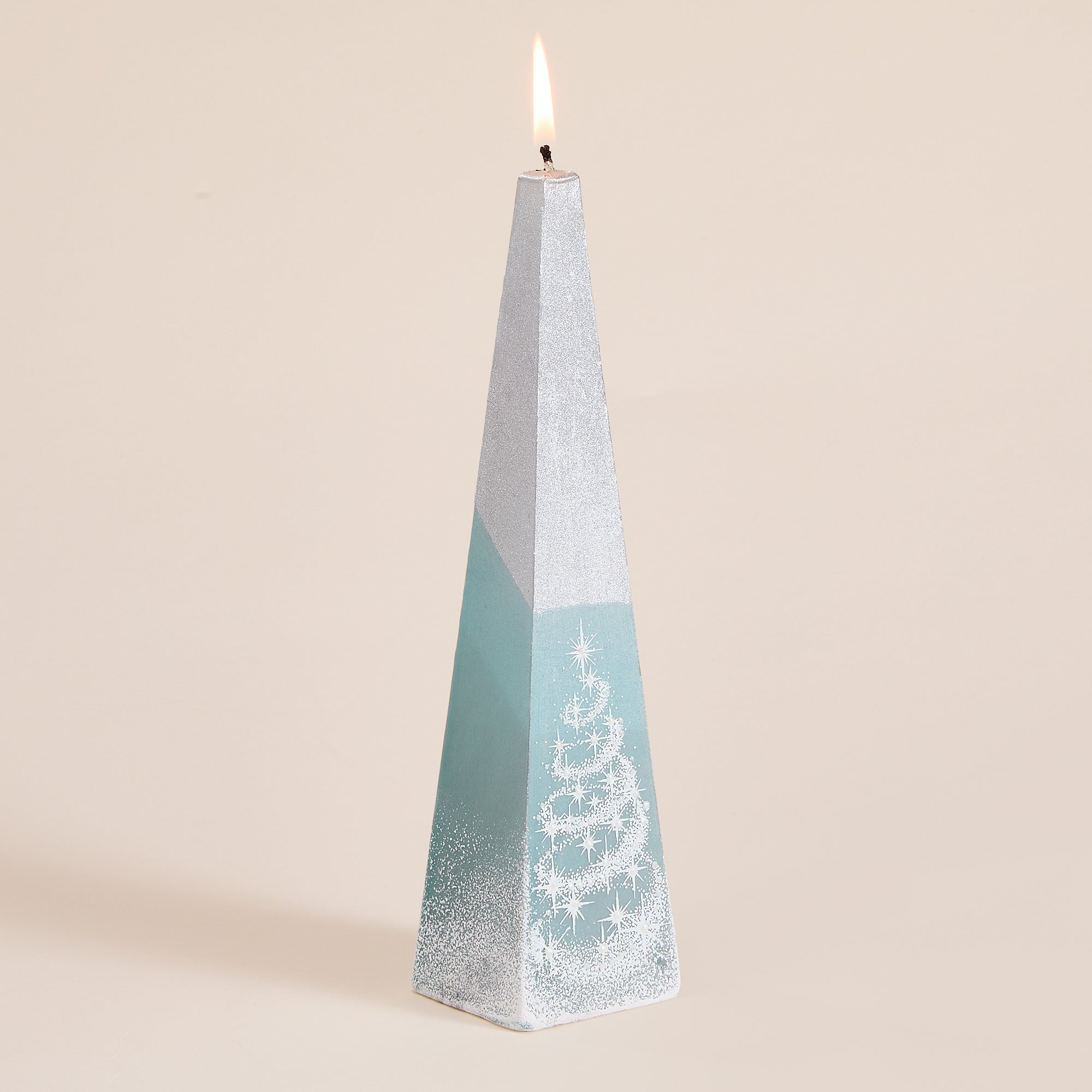 Hand-Painted Twinkling Tree Candle