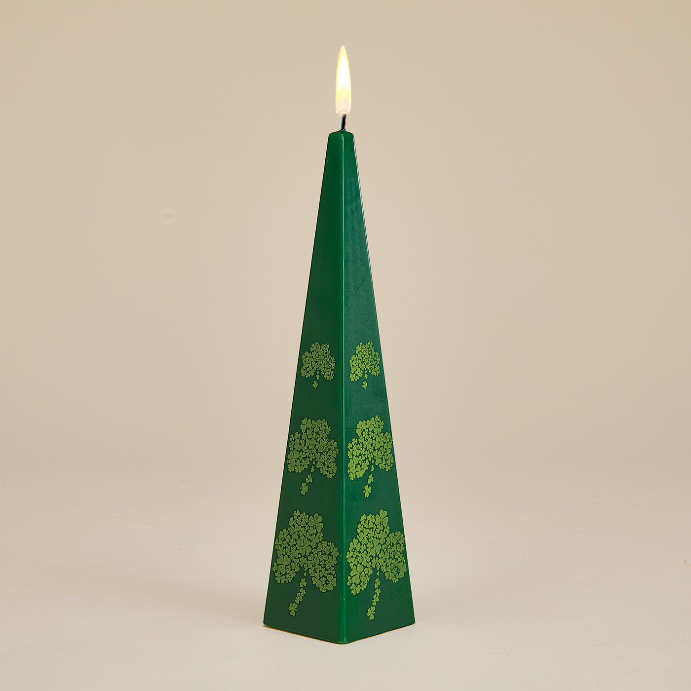 Hand-Painted Climbing Clovers Candle (Preorder)