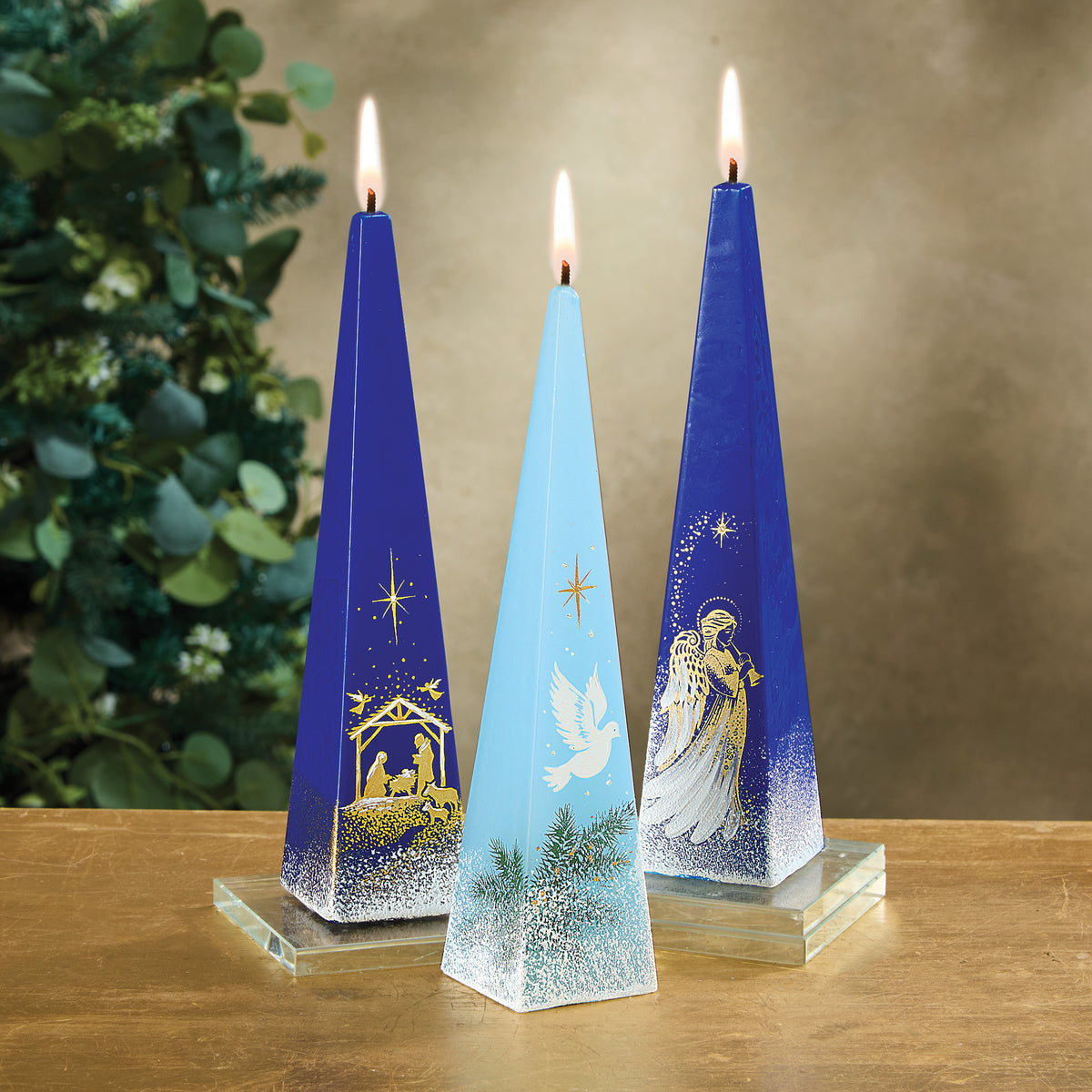 Hand-Painted Dove Of Peace Candle (Preorder)