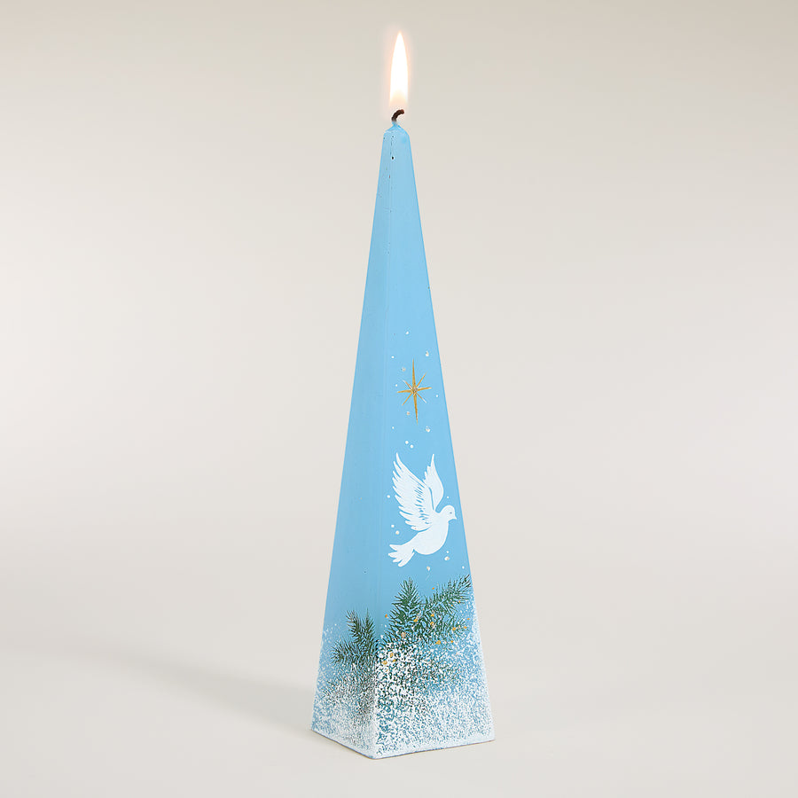 Hand-Painted Dove Of Peace Candle (Preorder)