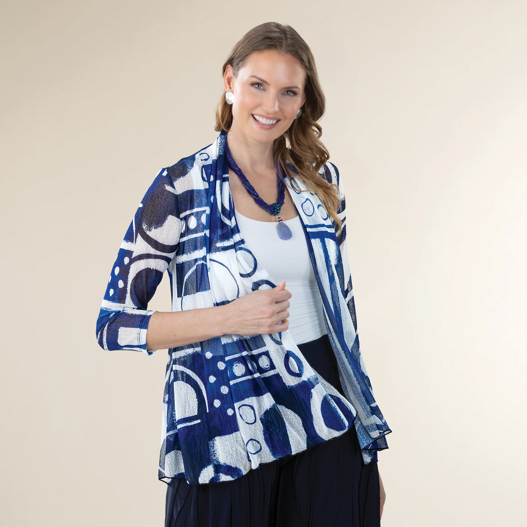 Polka-Dotted Patterns Cardigan