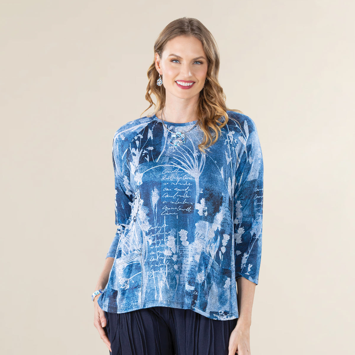 Spectograph Tunic Abstract Splatters Tunic | Uno Alla Volta